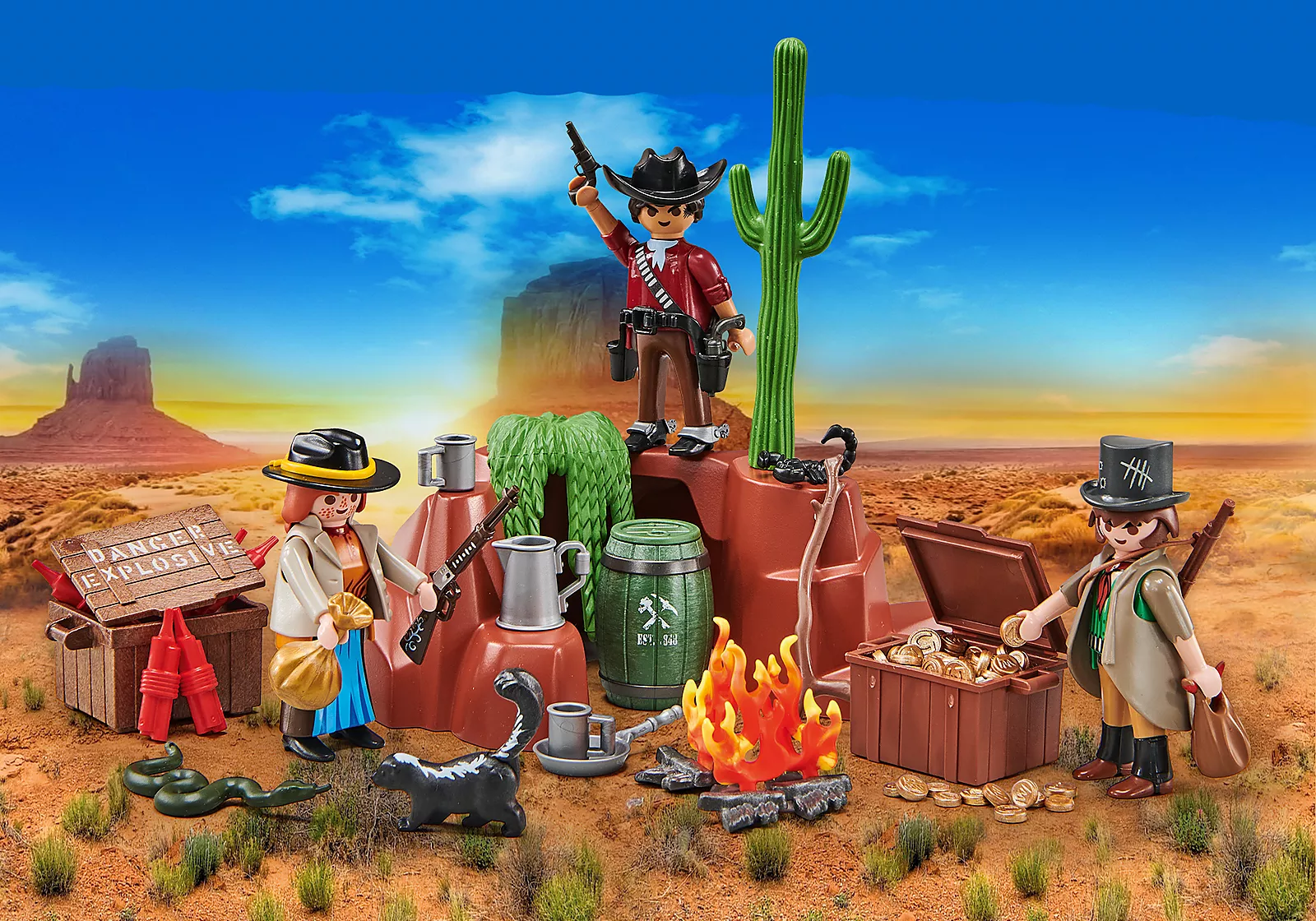 Playmobil 1023 PLAYMOBIL® PLUS Bandit Hideout เอ็กซ์คลูซีฟ ที่ซ่อนรังโจร