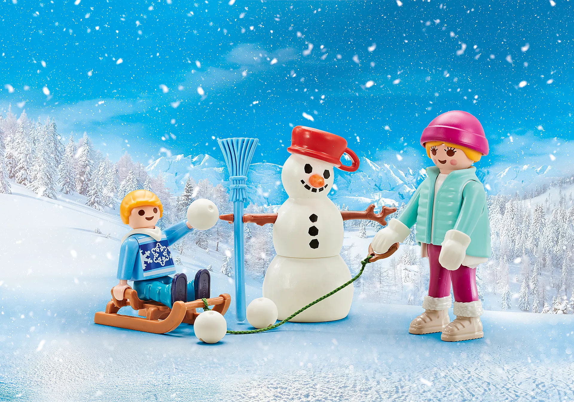 Playmobil 9864 PLAYMOBIL® PLUS 4 seasons-set winter เอ็กซ์คลูซีฟ แม่ลูกฤดูหนาว
