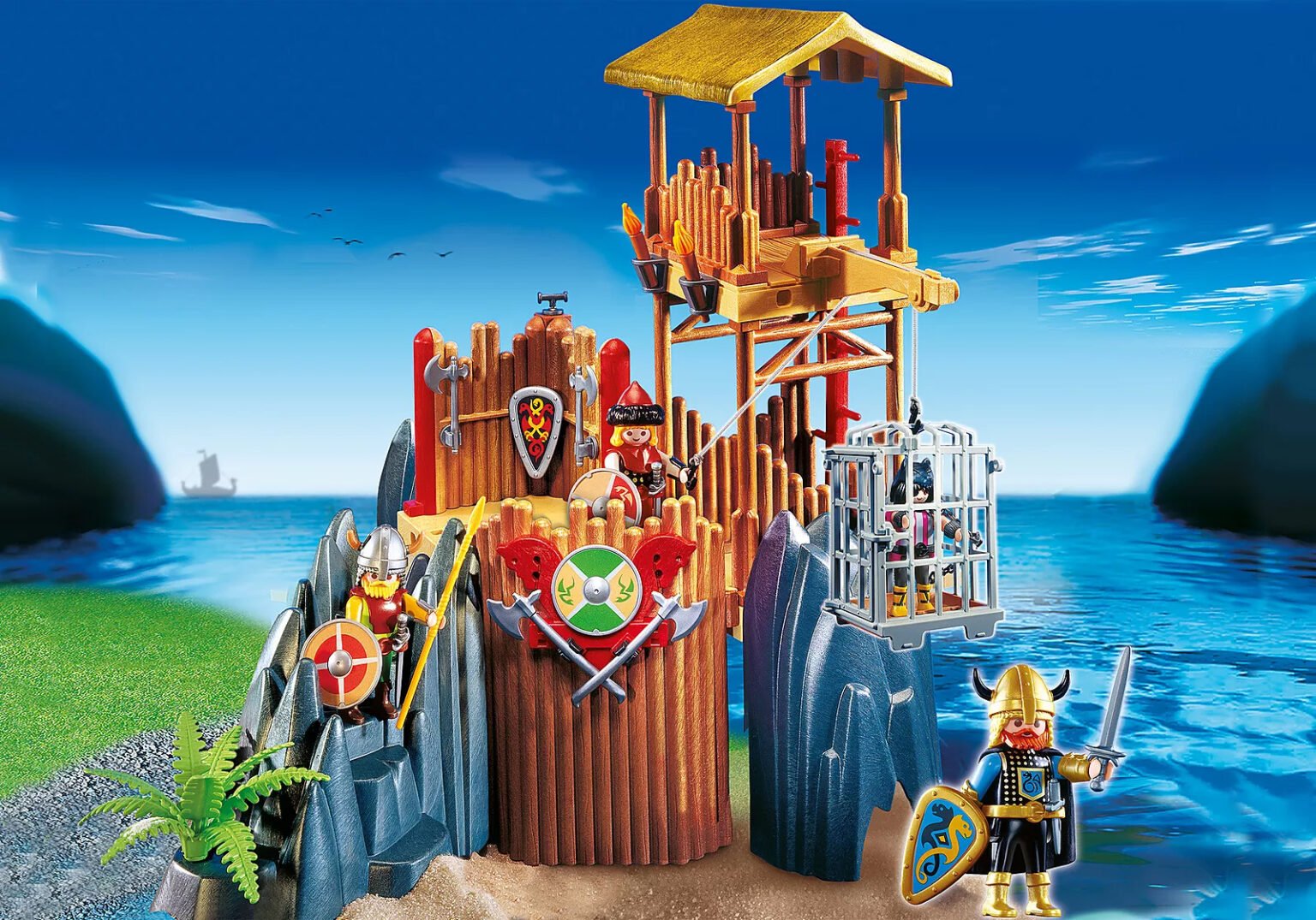 Playmobil 4433 PLAYMOBIL® PLUS Viking Fortress เอ็กซ์คลูซีฟ ป้อมปราการไวกิ้ง