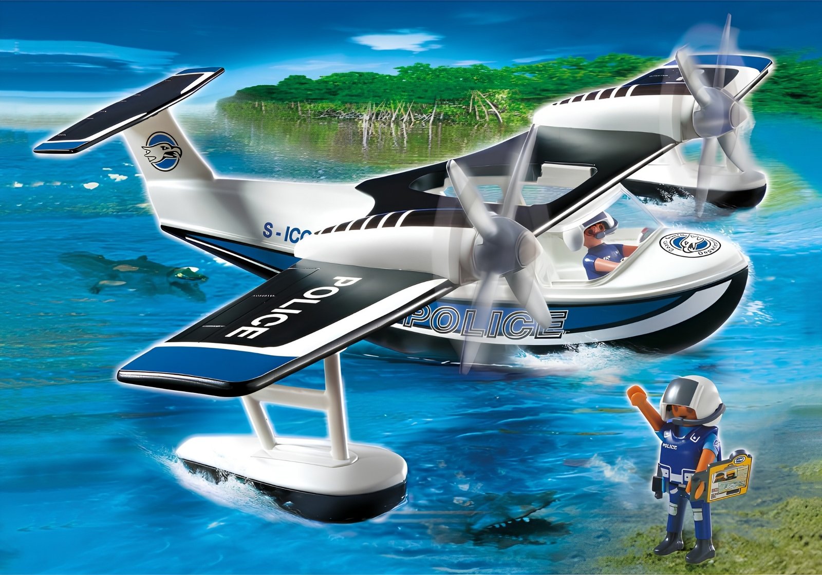 Playmobil 4445 Exclusive Police Seaplane เอ็กซ์คลูซีฟ เครื่องบินทะเลของตำรวจ
