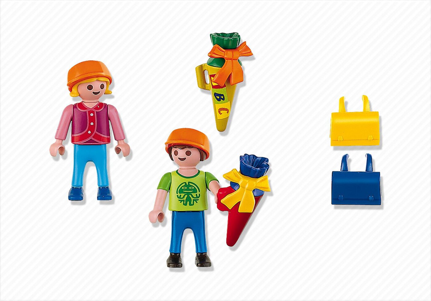 Playmobil 4686 Child's First Day at School ของเล่นบทบาทสมมติ ซิตี้ไลฟ์ ฟิกเกอร์เด็กนักเรียน - Image 3