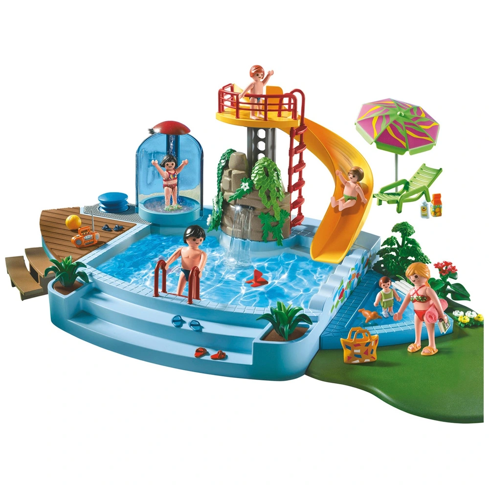 Playmobil 4858 Exclusive Pool with Water Slide เอ็กซ์คลูซีฟ สระว่ายน้ำพร้อมสไลเดอร์น้ำ - Image 3