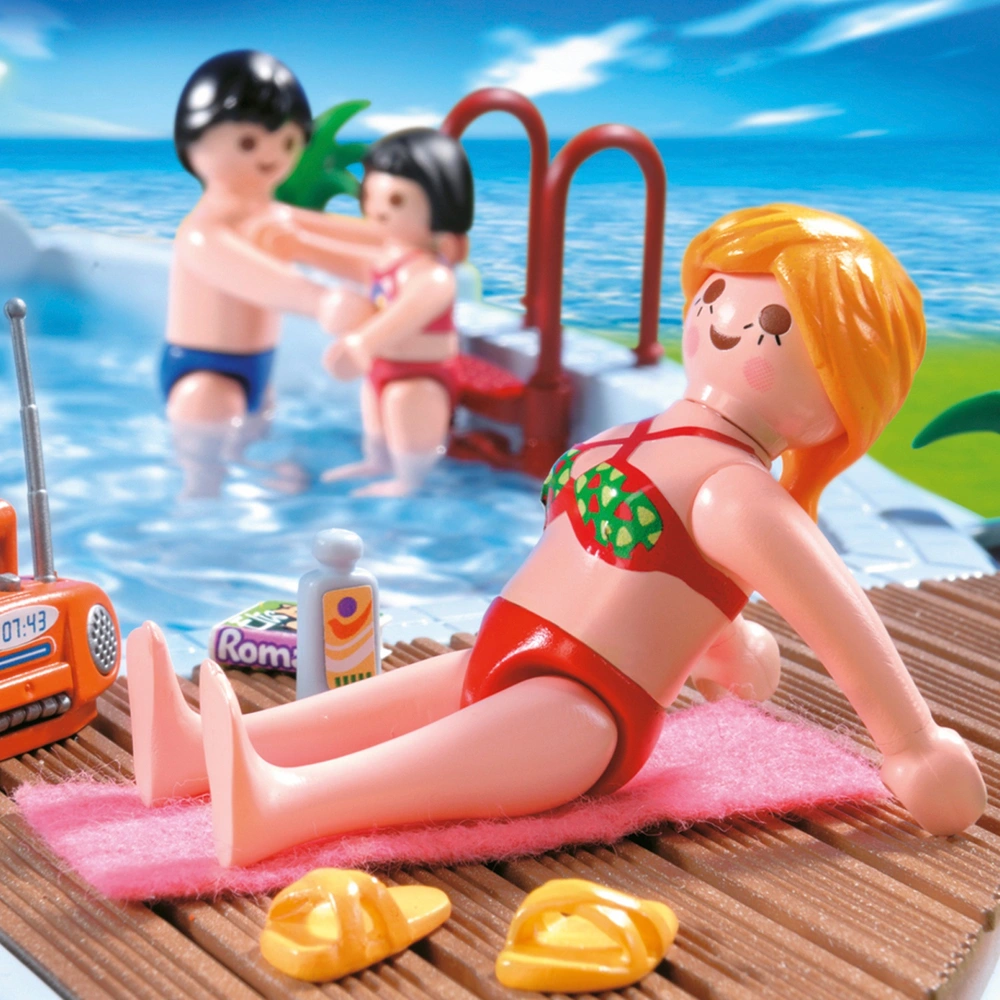 Playmobil 4858 Exclusive Pool with Water Slide เอ็กซ์คลูซีฟ สระว่ายน้ำพร้อมสไลเดอร์น้ำ - Image 6