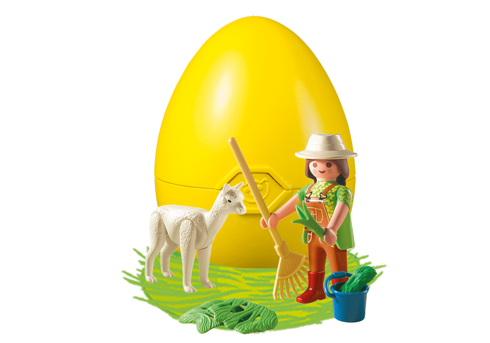 Playmobil 4944 50th Years Easter eggs Zookeeper with Alpaca ของเล่นบทบาทสมมติ 50 ปี อีสเตอร์เอ็ก ผู้ดูแลสวนสัตว์กับอัลปาก้า - Image 3