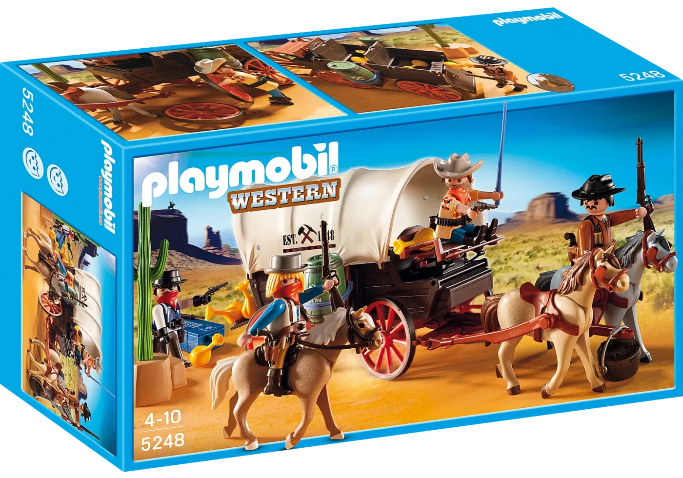 Alternative view of Playmobil 5248 PLAYMOBIL® PLUS Covered Wagon with Raiders เอ็กซ์คลูซีฟ เกวียนเสบียงกับกองโจร