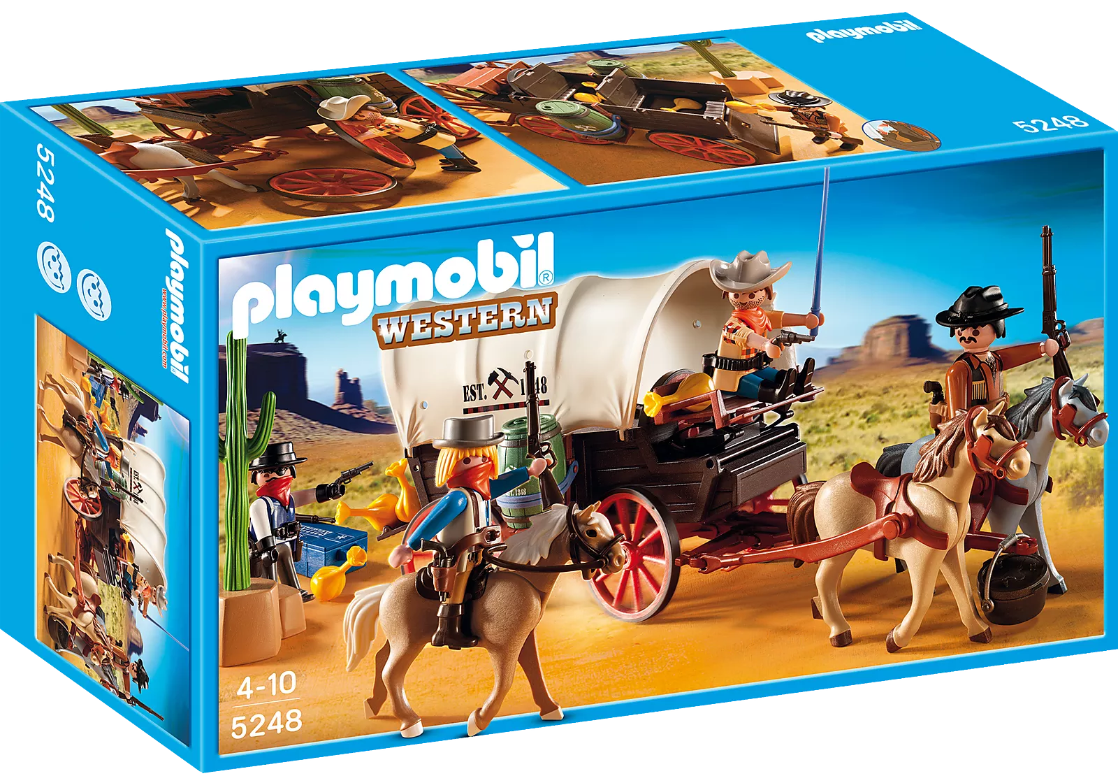 Playmobil 5248 PLAYMOBIL® PLUS Covered Wagon with Raiders เอ็กซ์คลูซีฟ เกวียนเสบียงกับกองโจร - Image 2