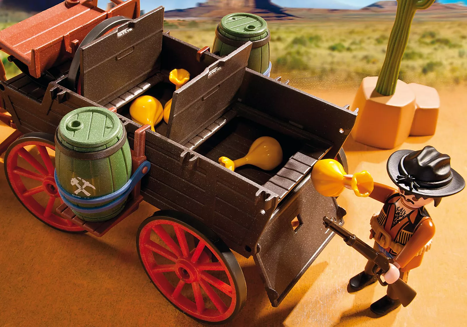 Playmobil 5248 PLAYMOBIL® PLUS Covered Wagon with Raiders เอ็กซ์คลูซีฟ เกวียนเสบียงกับกองโจร - Image 6