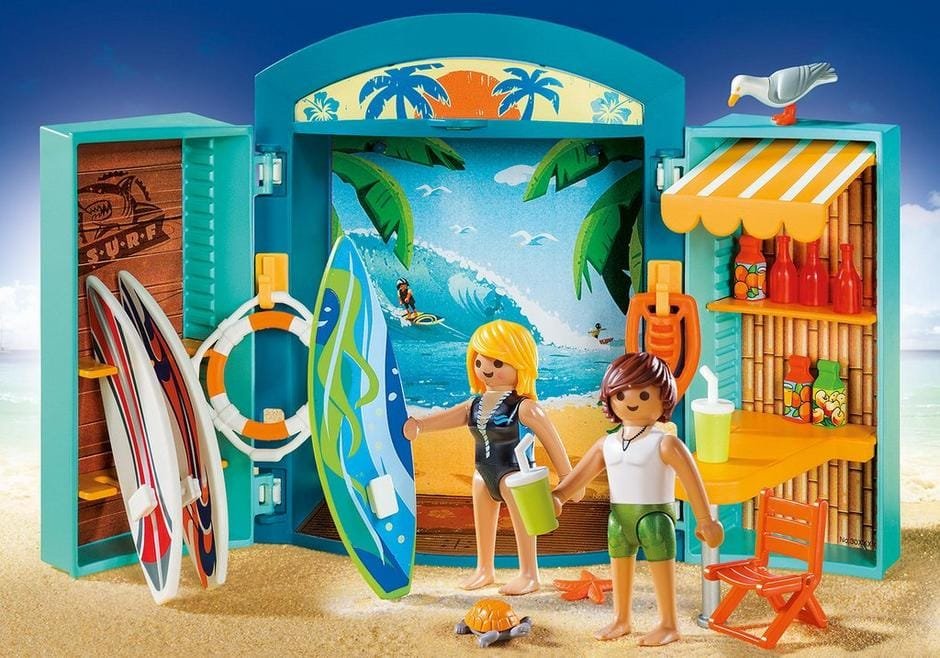 Playmobil 5641 Surf Shop Play Box เซ็ตกระเป๋าใหญ่ ร้านขายกระดานโต้คลื่น