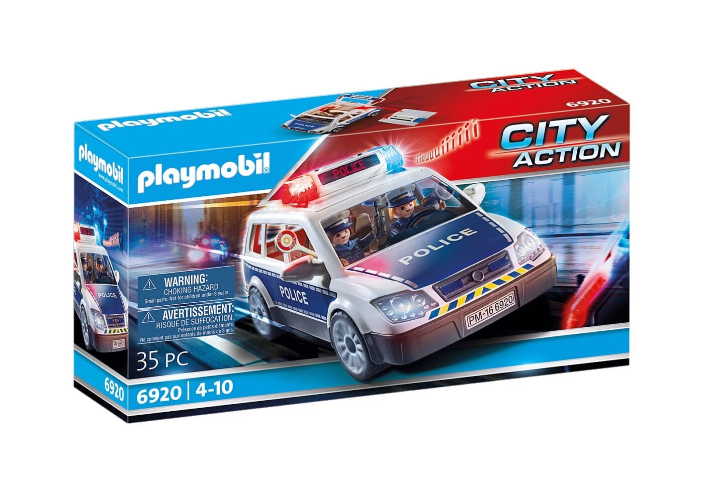 Alternative view of Playmobil 6920 City Action Squad Car with Lights and Sound ซิตี้แอคชั่น รถตำรวจ มีไฟ+เสียง
