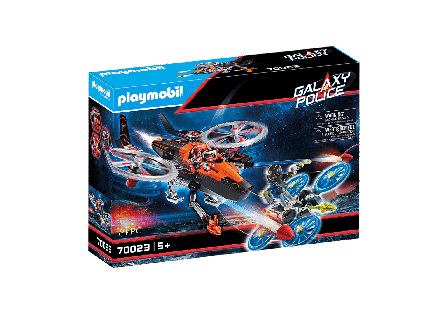 Alternative view of Playmobil 70023 Galaxy Pirates Helicopter ตำรวจอวกาศ เฮลิคอปเตอร์โจรสลัดอวกาศ