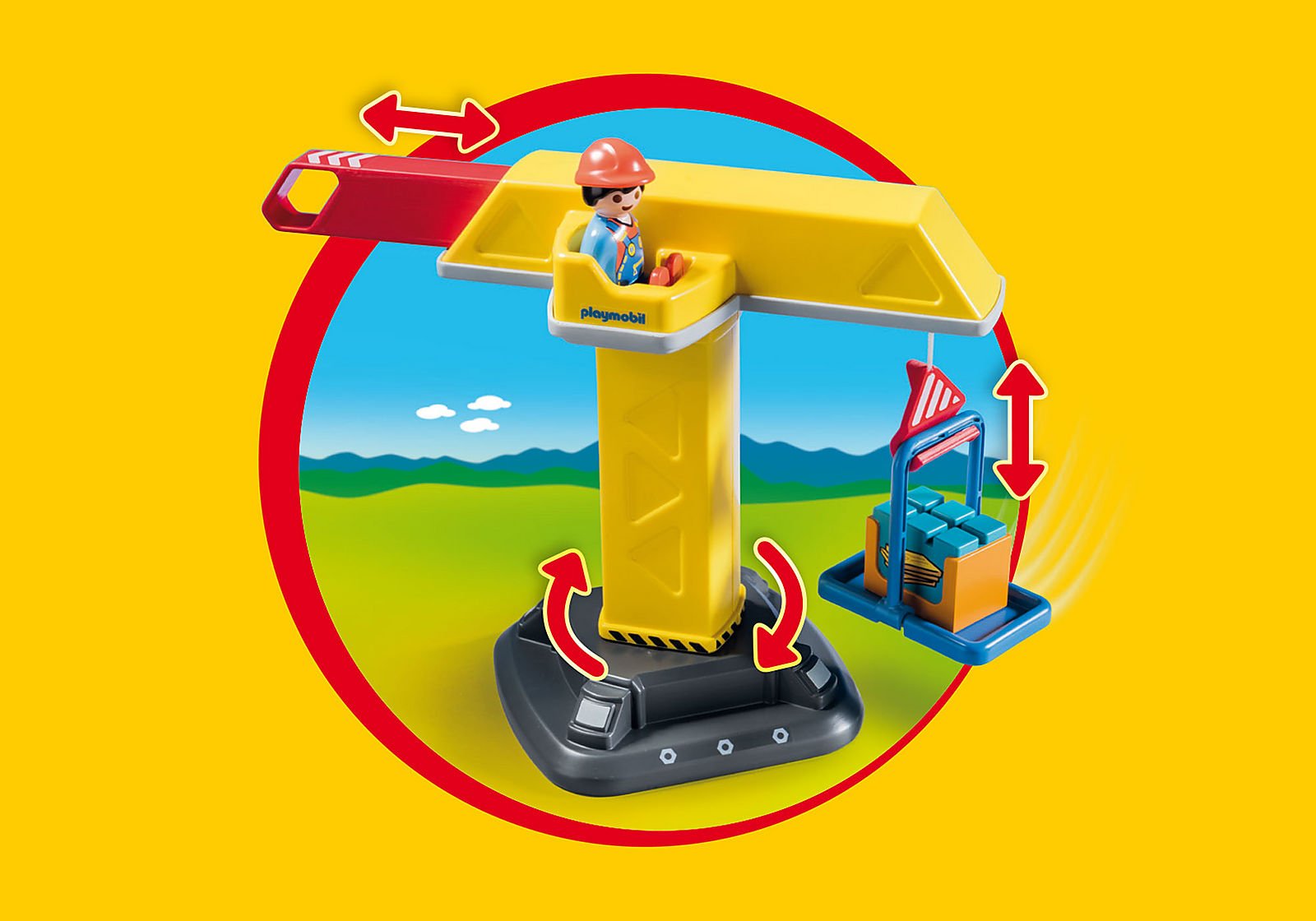 Playmobil 70165 1.2.3 Construction Crane 123 เครนก่อสร้าง - Image 5