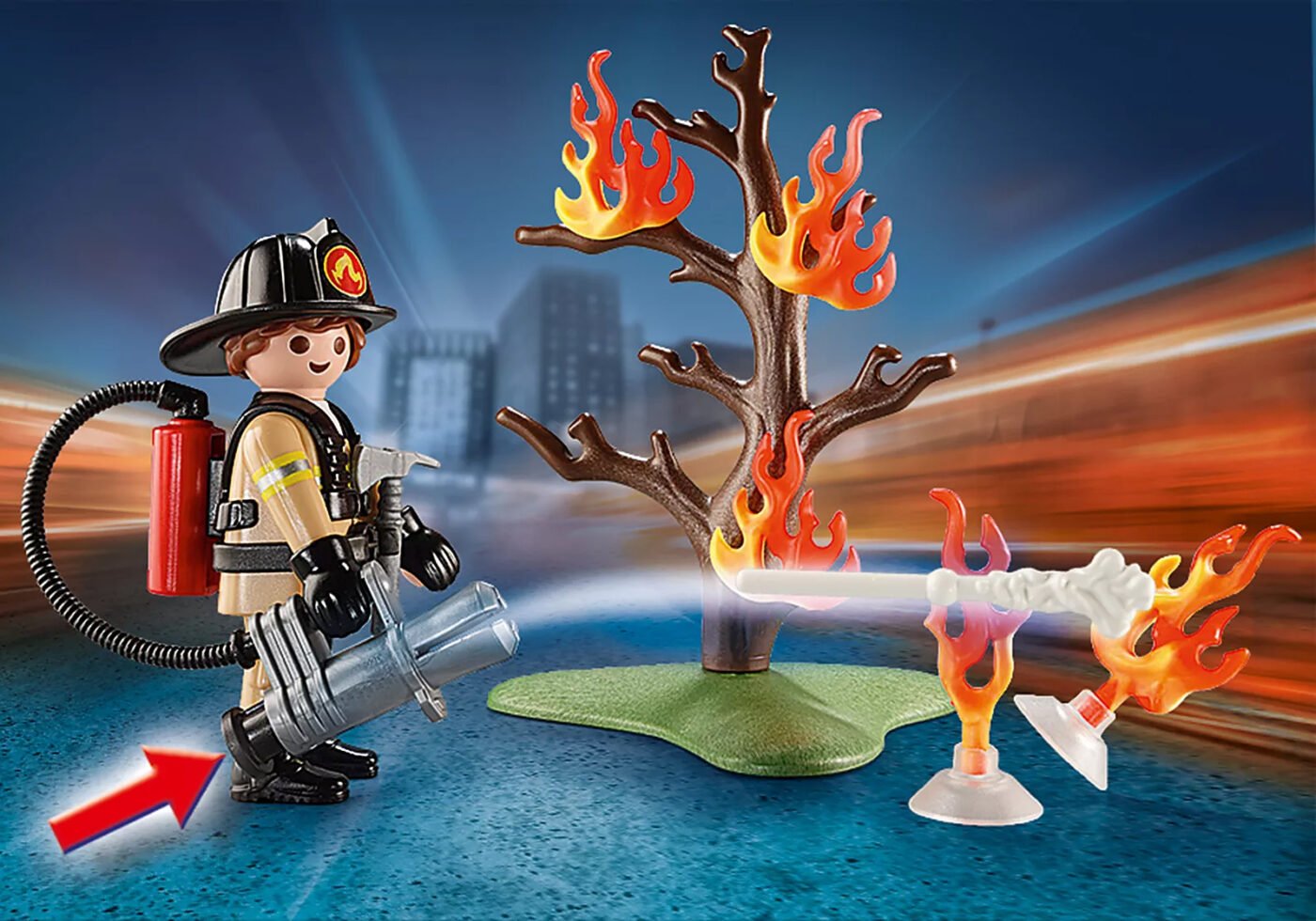Playmobil 70310 Fire Rescue Carry Case เซ็ตกระเป๋าเล็ก กู้ภัยดับเพลิง - Image 4