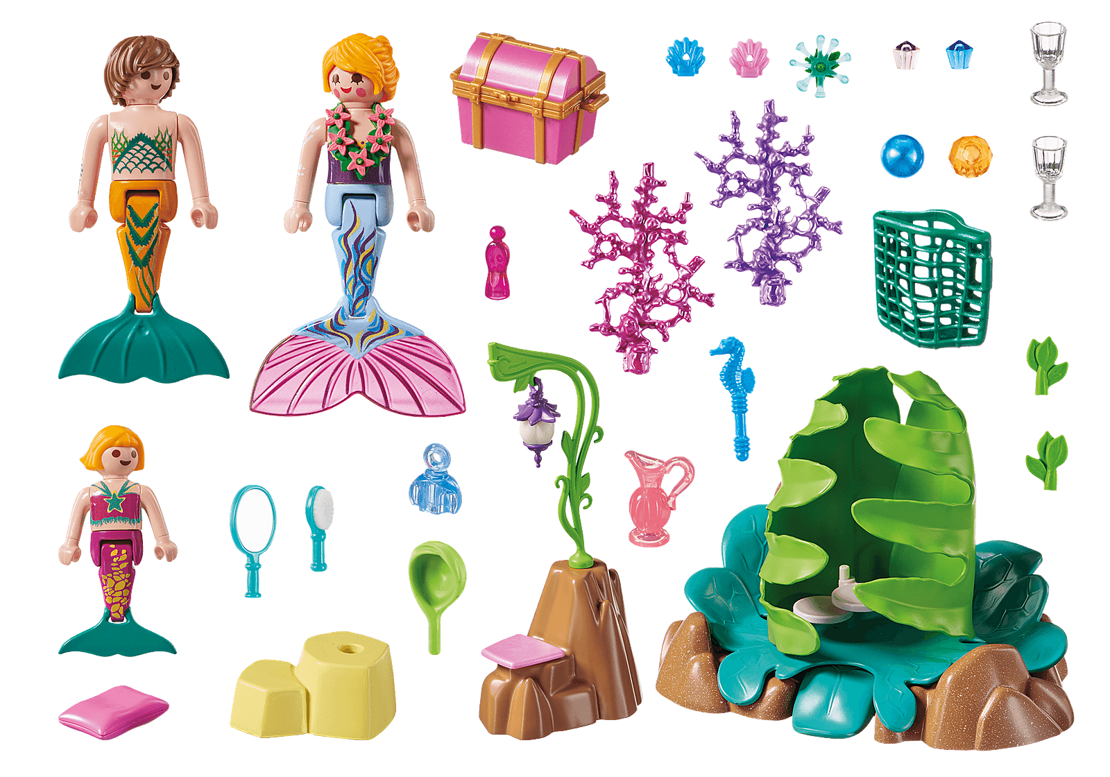 Playmobil 70368 Promo Packs Coral Mermaid Lounge เซ็ตโปรโมชั่น เลานจ์ปะการังของนางเงือก - Image 3