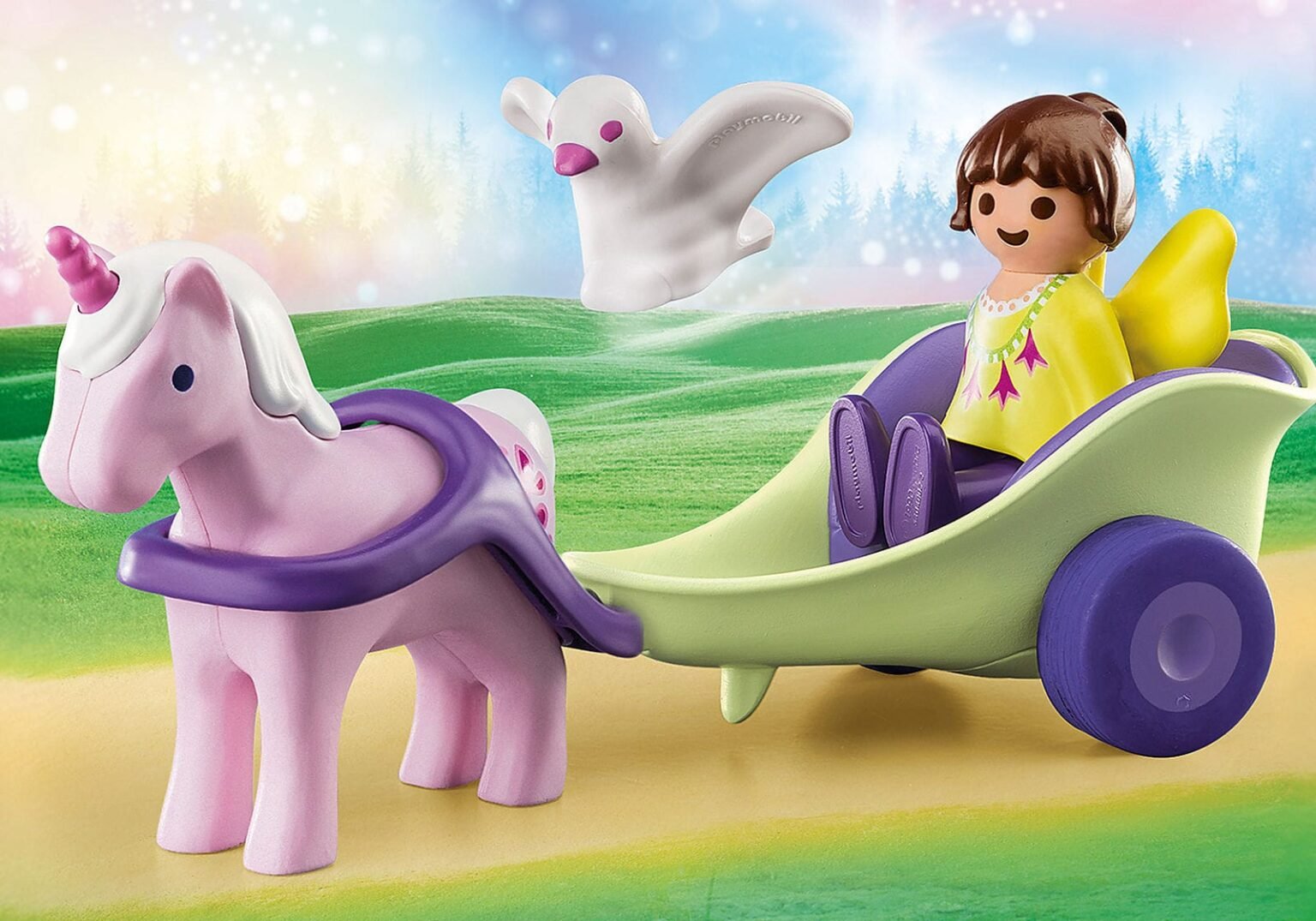 Playmobil 70401 1.2.3 Unicorn Carriage with Fairy 123 รถม้ายูนิคอร์นกับนางฟ้า