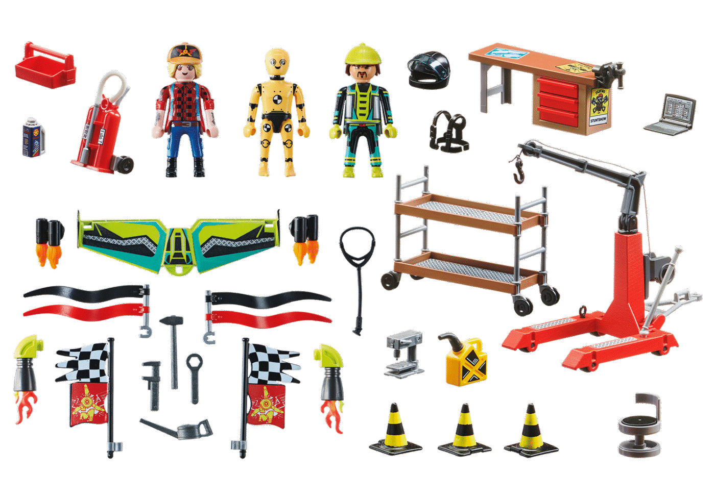 Playmobil 70834 Air Stunt Show Service Station แอร์สตั๊นท์โชว์ สถานีบริการ - Image 3