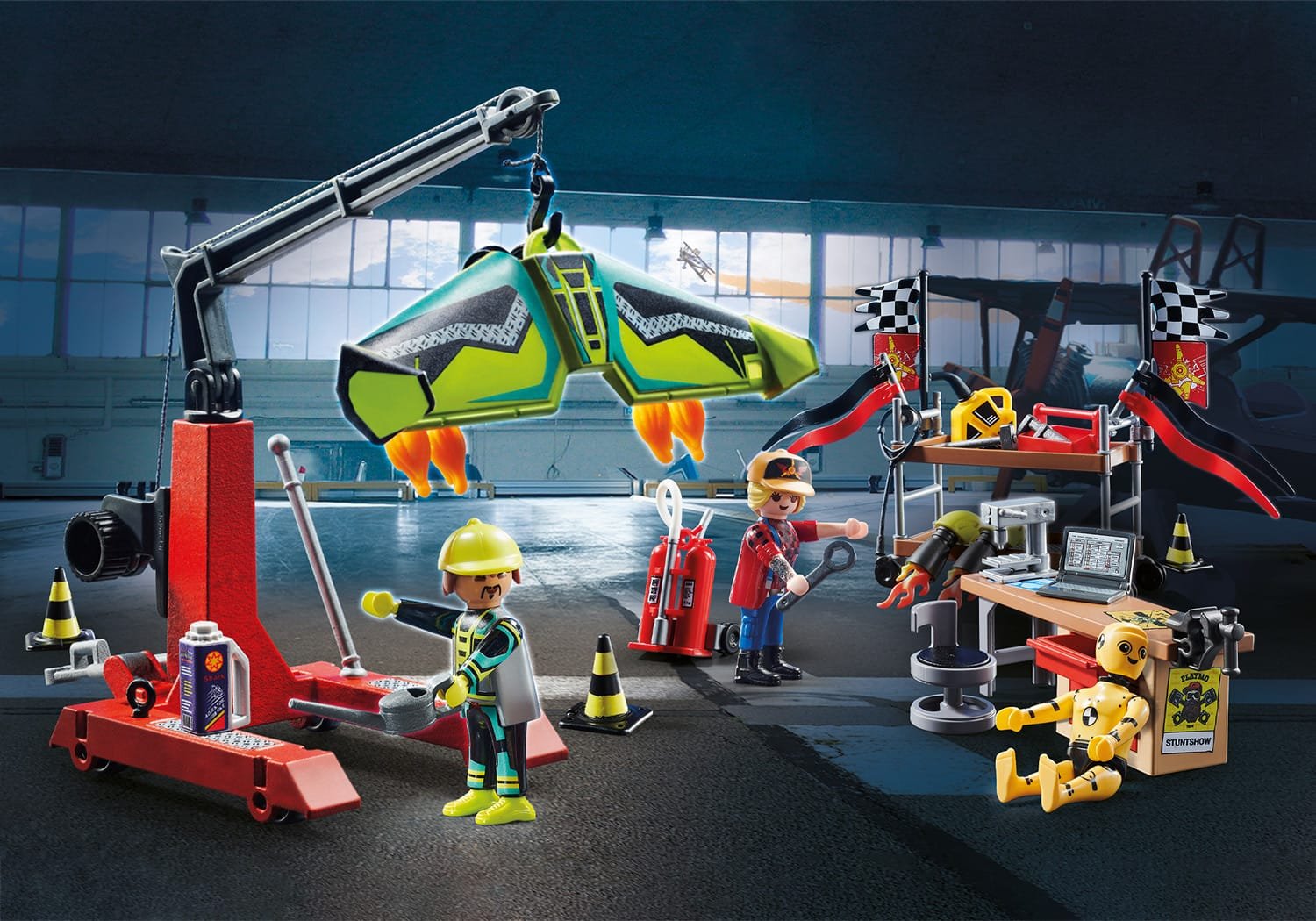 Playmobil 70834 Air Stunt Show Service Station แอร์สตั๊นท์โชว์ สถานีบริการ