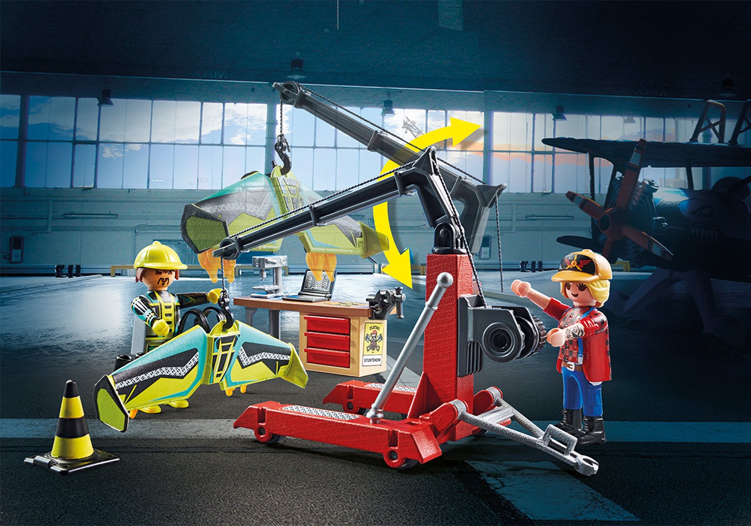 Playmobil 70834 Air Stunt Show Service Station แอร์สตั๊นท์โชว์ สถานีบริการ - Image 6