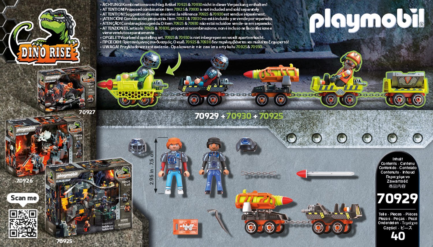 Playmobil 70929 Dino Rise Dino Mine Missile ไดโน ไรซ์ ไดโน ไมน์ มิสไซล์ - Image 4