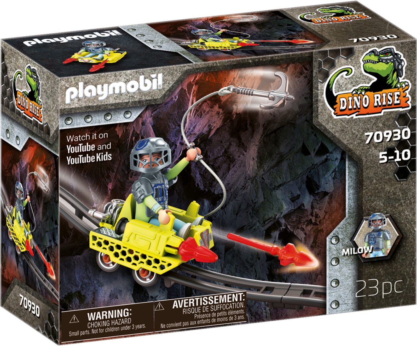 Alternative view of Playmobil 70930 Dino Rise Mine Cruiser ไดโน ไรซ์ รถรางลาดตระเวน