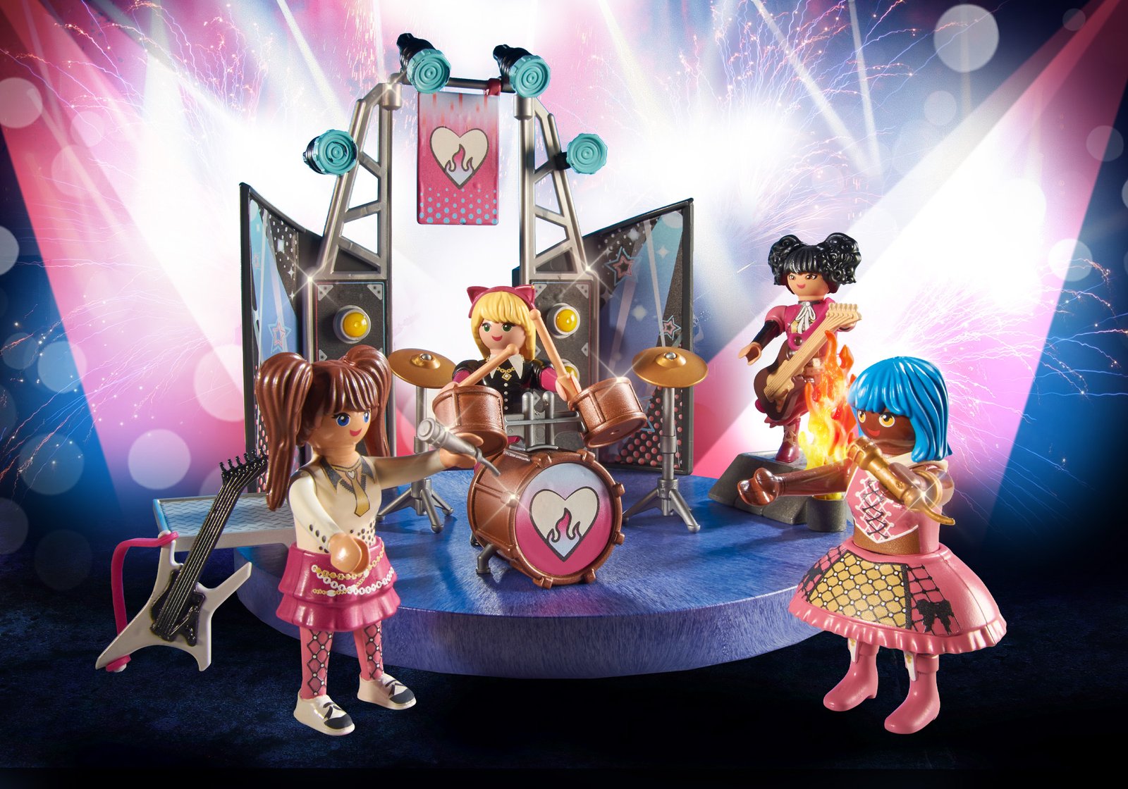 Playmobil 71042 Promo Pack Music Band ของเล่นบทบาทสมมติ โปรโมแพ็ค วงดนตรี