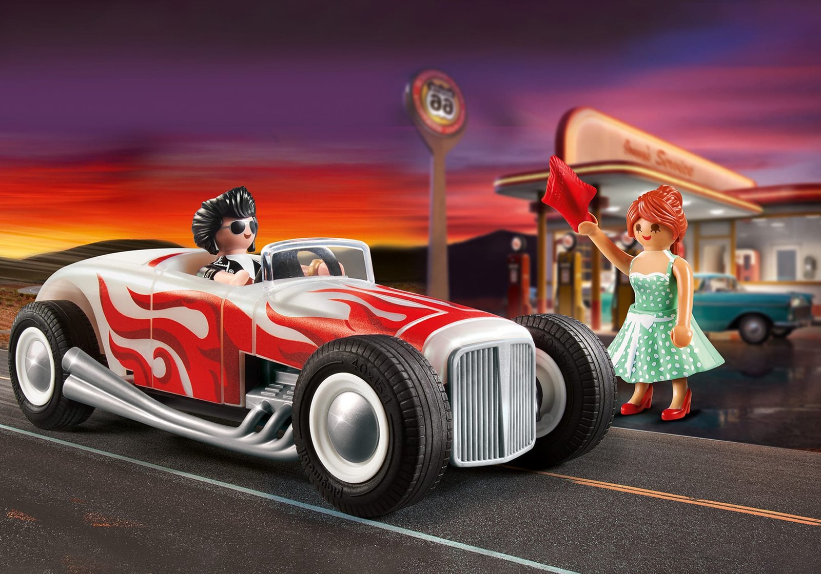 Playmobil 71078 Starter Pack Hot Rod สตาร์ทเตอร์ แพ็ค รถฮอทโรด
