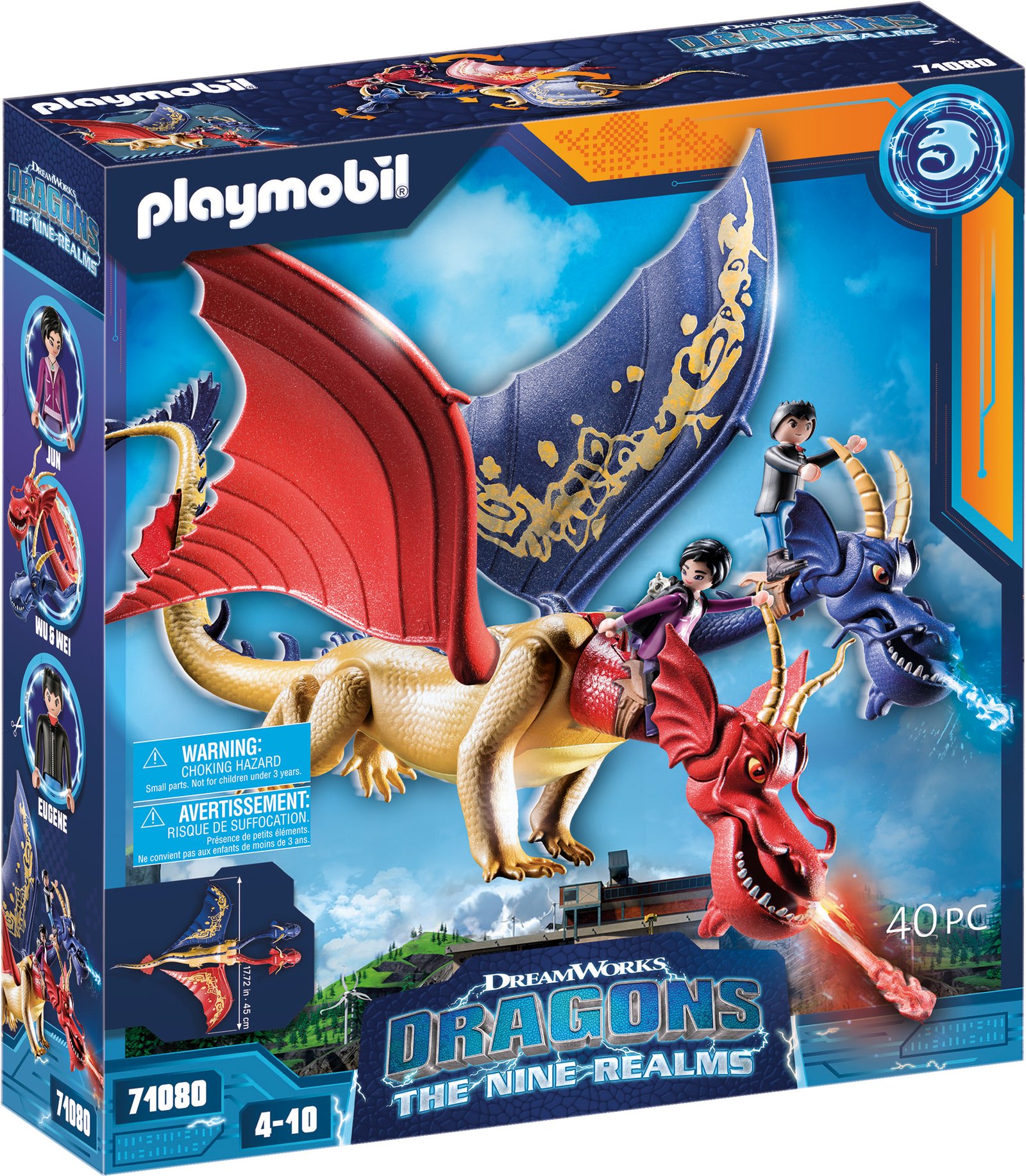 Playmobil 71080 Dragons: The Nine Realms - Wu & Wei with Jun ดราก้อน อาณาจักรทั้งเก้า - อู๋ & เหว่ย กับ จุน - Image 2