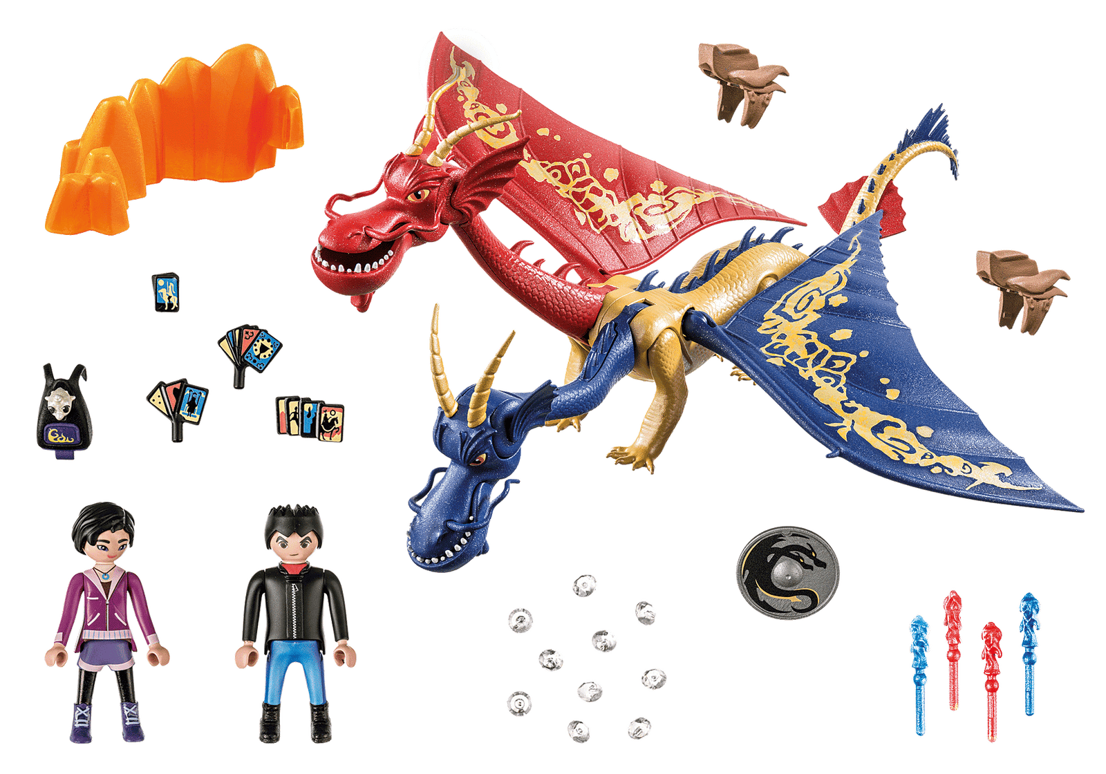Playmobil 71080 Dragons: The Nine Realms - Wu & Wei with Jun ดราก้อน อาณาจักรทั้งเก้า - อู๋ & เหว่ย กับ จุน - Image 3