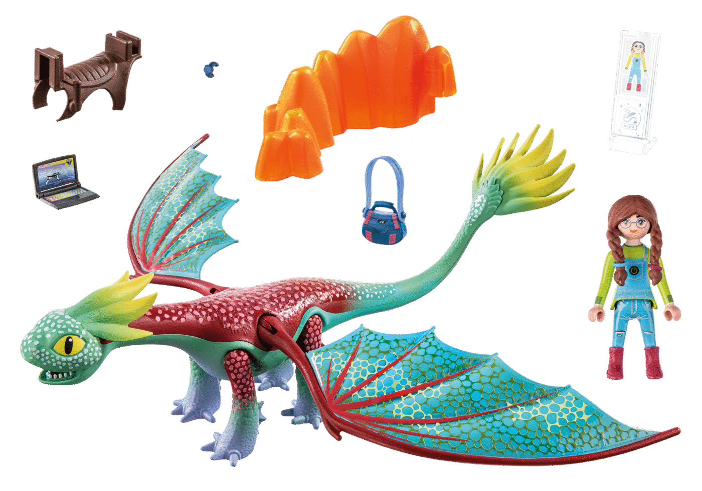 Playmobil 71083 Dragons: The Nine Realms - Feathers & Alex ดราก้อน อาณาจักรทั้งเก้า - เฟเธอร์ส & อเล็กซ์ - Image 3