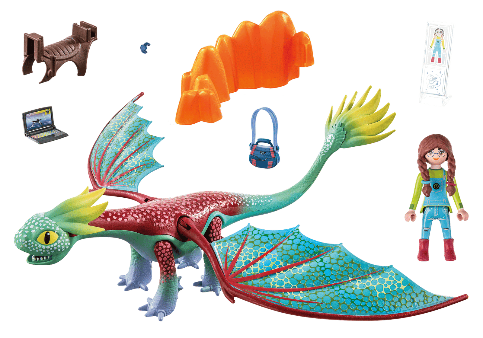 Playmobil 71083 Dragons: The Nine Realms - Feathers & Alex ดราก้อน อาณาจักรทั้งเก้า - เฟเธอร์ส & อเล็กซ์ - Image 3