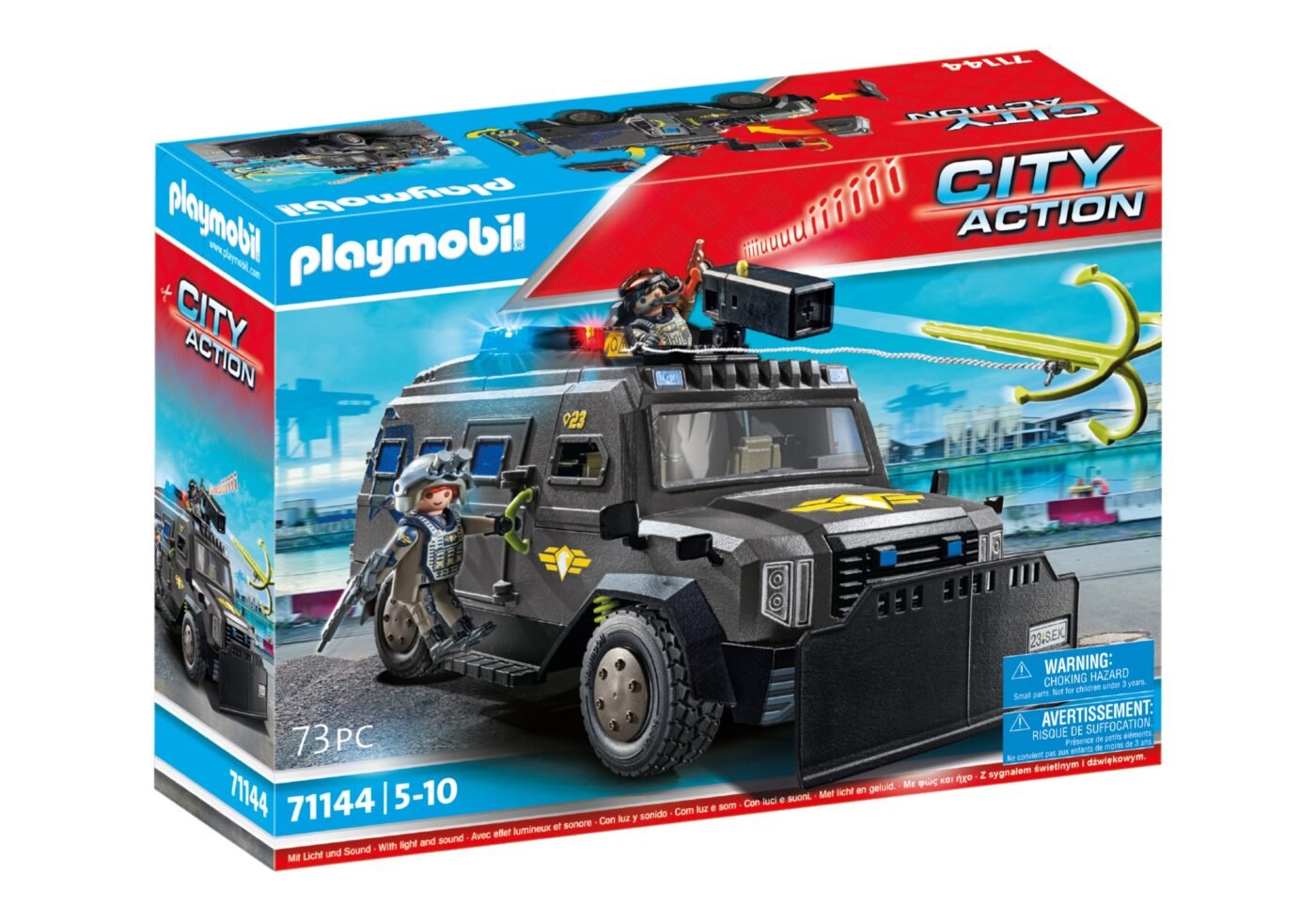 Alternative view of Playmobil 71144 Tactical Unit - All-Terrain Vehicle SWAT รถหุ้มเกราะ