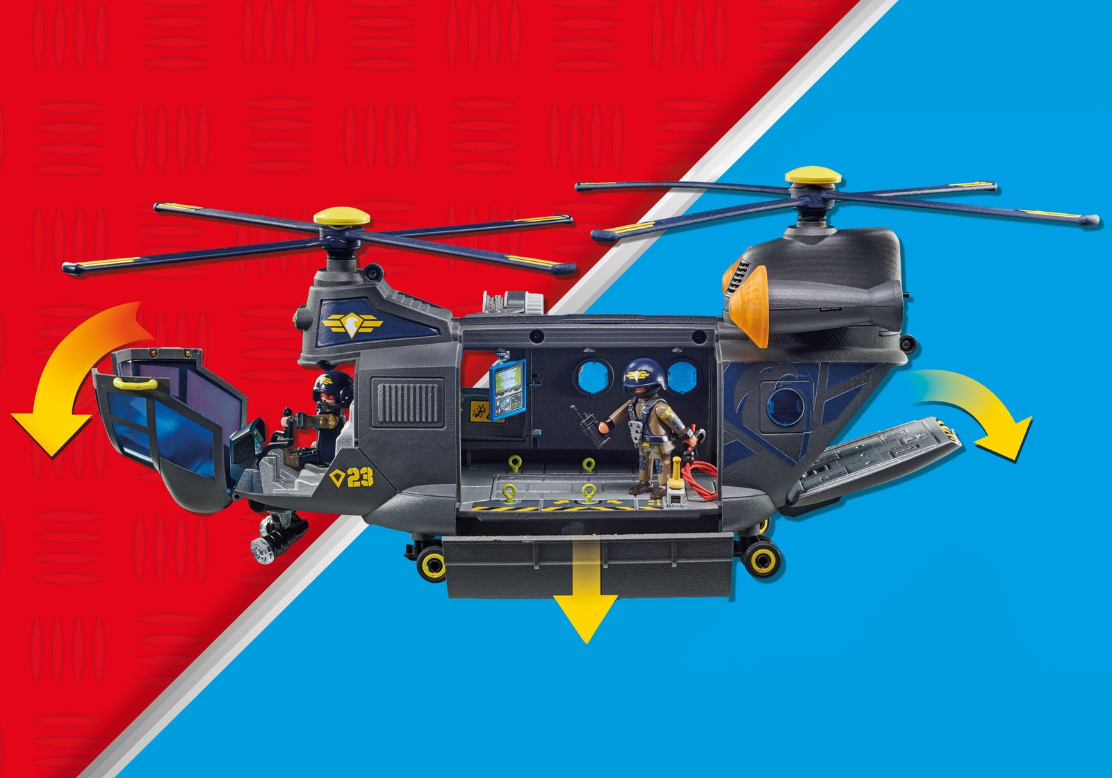 Playmobil 71149 Tactical Unit - Rescue Aircraft SWAT เครื่องบินกู้ภัย - Image 9