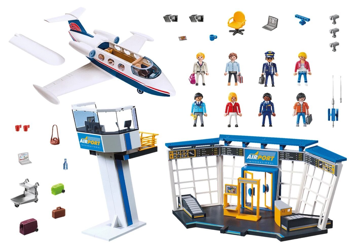 Playmobil 71153 City Action Airport with Airplane and Control Tower ซิตี้แอคชั่น สนามบินพร้อมเครื่องบินและหอควบคุม - Image 3
