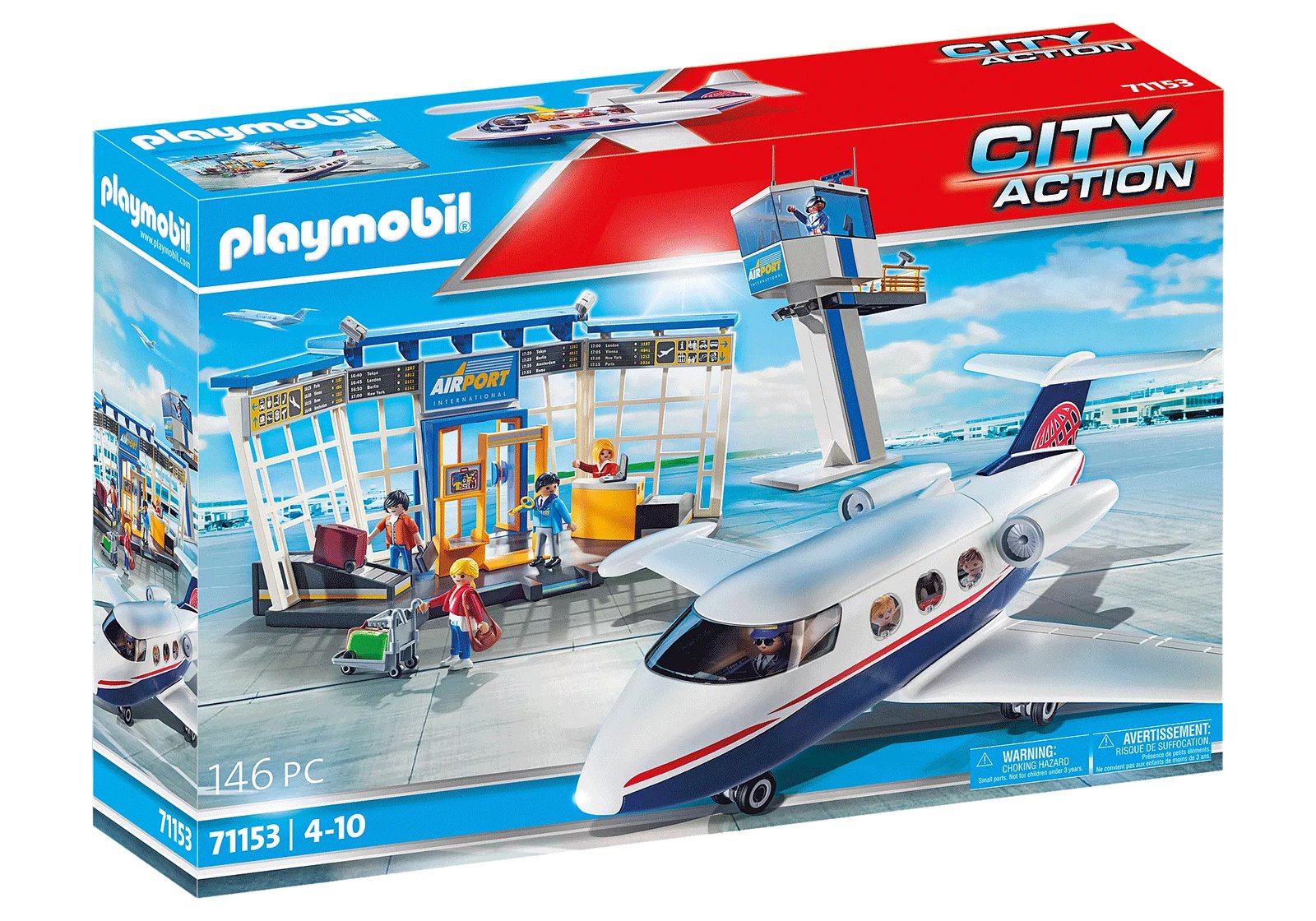 Playmobil 71153 City Action Airport with Airplane and Control Tower ซิตี้แอคชั่น สนามบินพร้อมเครื่องบินและหอควบคุม - Image 2