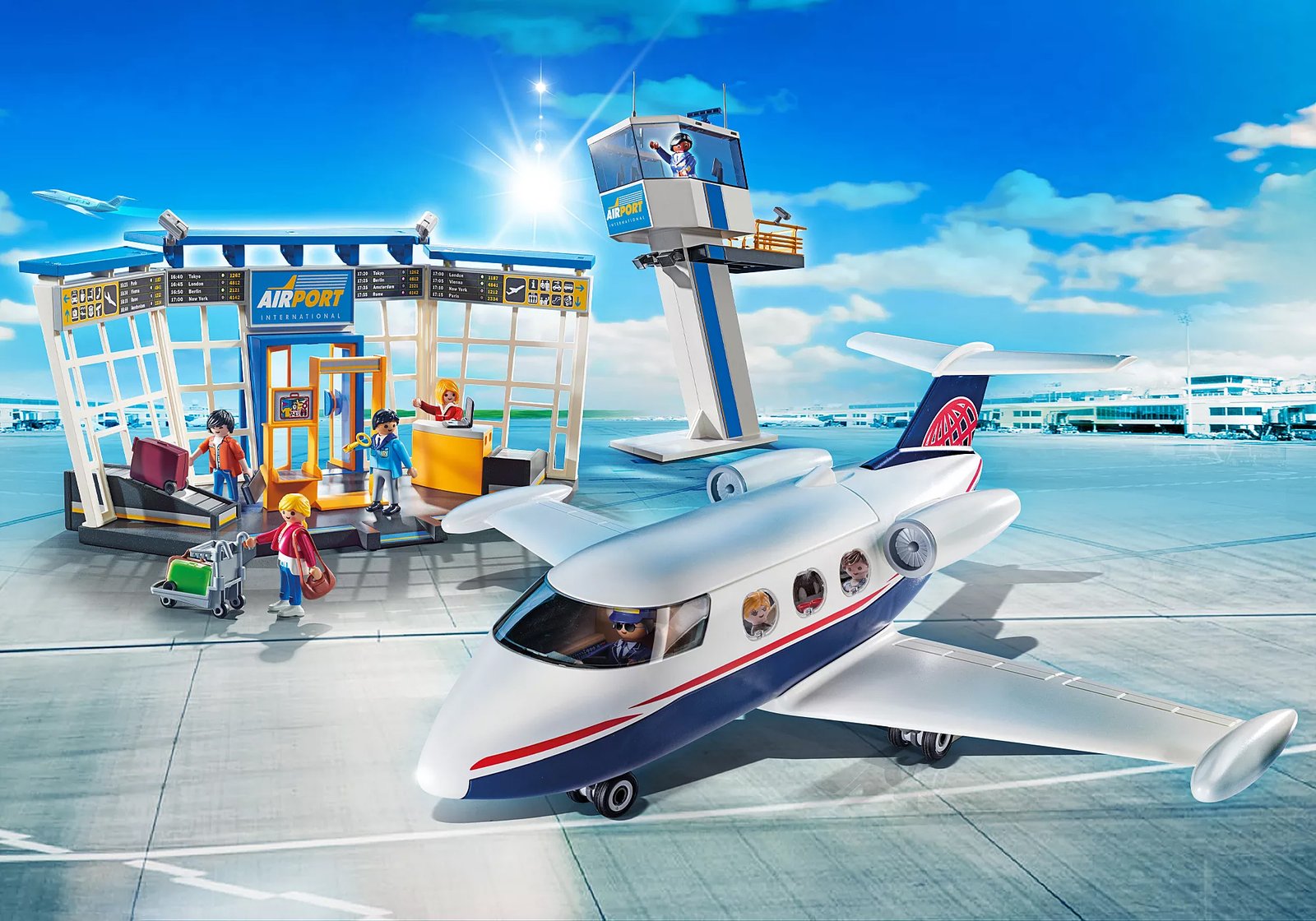 Playmobil 71153 City Action Airport with Airplane and Control Tower ซิตี้แอคชั่น สนามบินพร้อมเครื่องบินและหอควบคุม