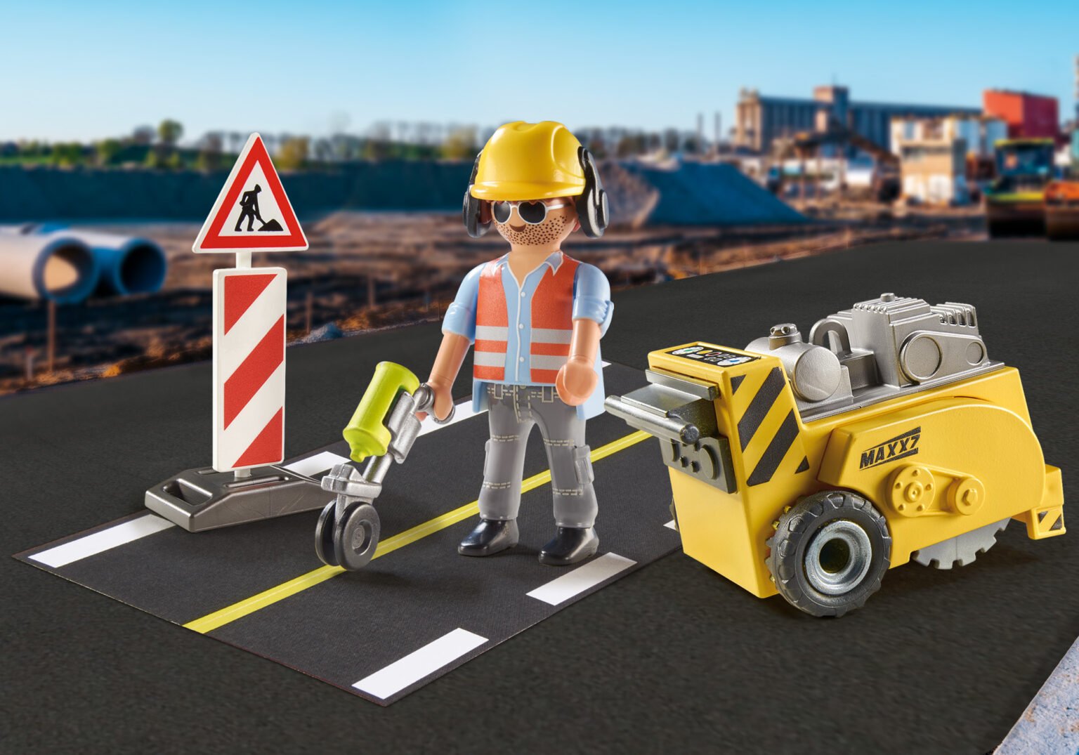 Playmobil 71185 Construction Worker Gift Set ชุดของขวัญ คนงานก่อสร้าง