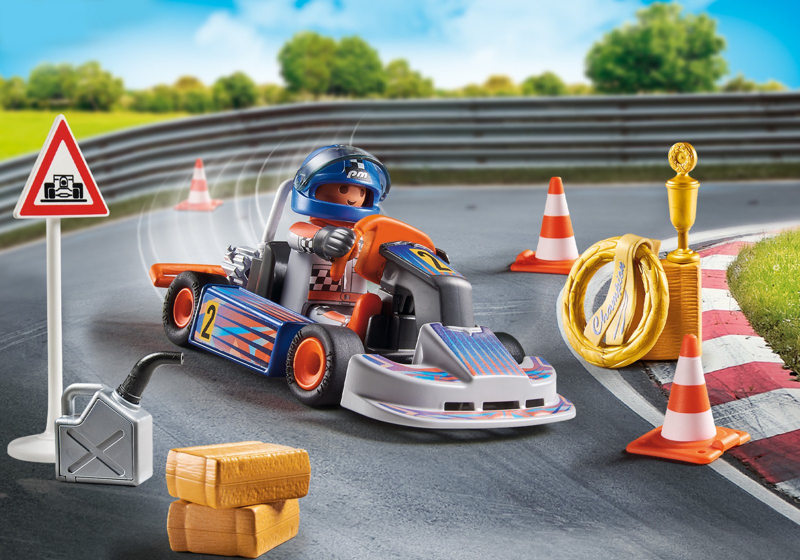 Playmobil 71187 Go-Kart Racer Gift Set ชุดของขวัญ นักแข่งโกคาร์ท