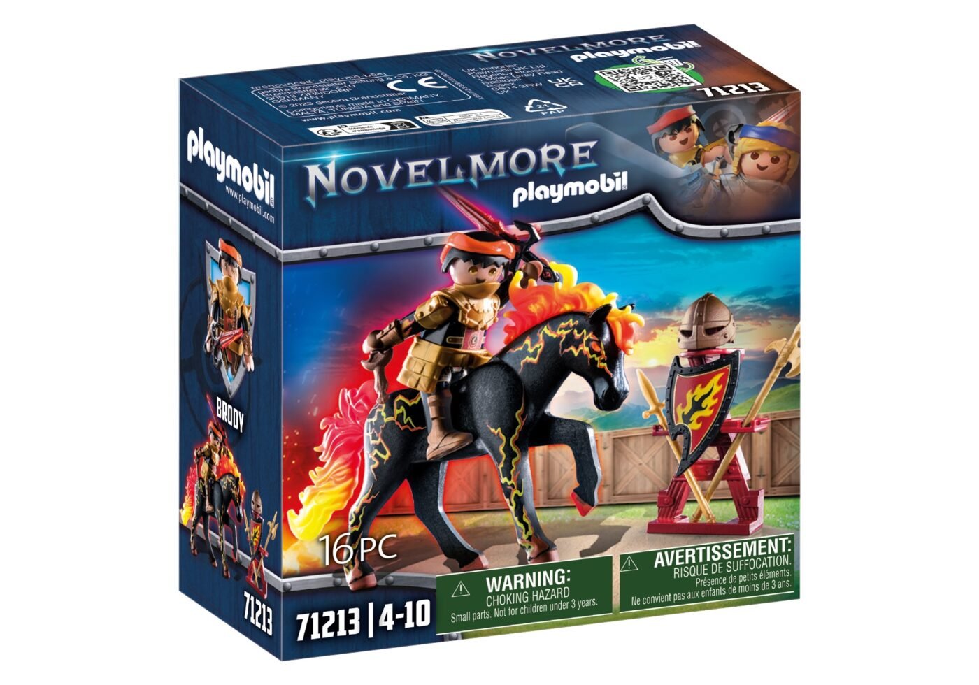 Alternative view of Playmobil 71213 Novelmore Burnham Raiders - Fire Knight โนเวลมอร์ อัศวินไฟเบิร์นแฮมไรเดอร์