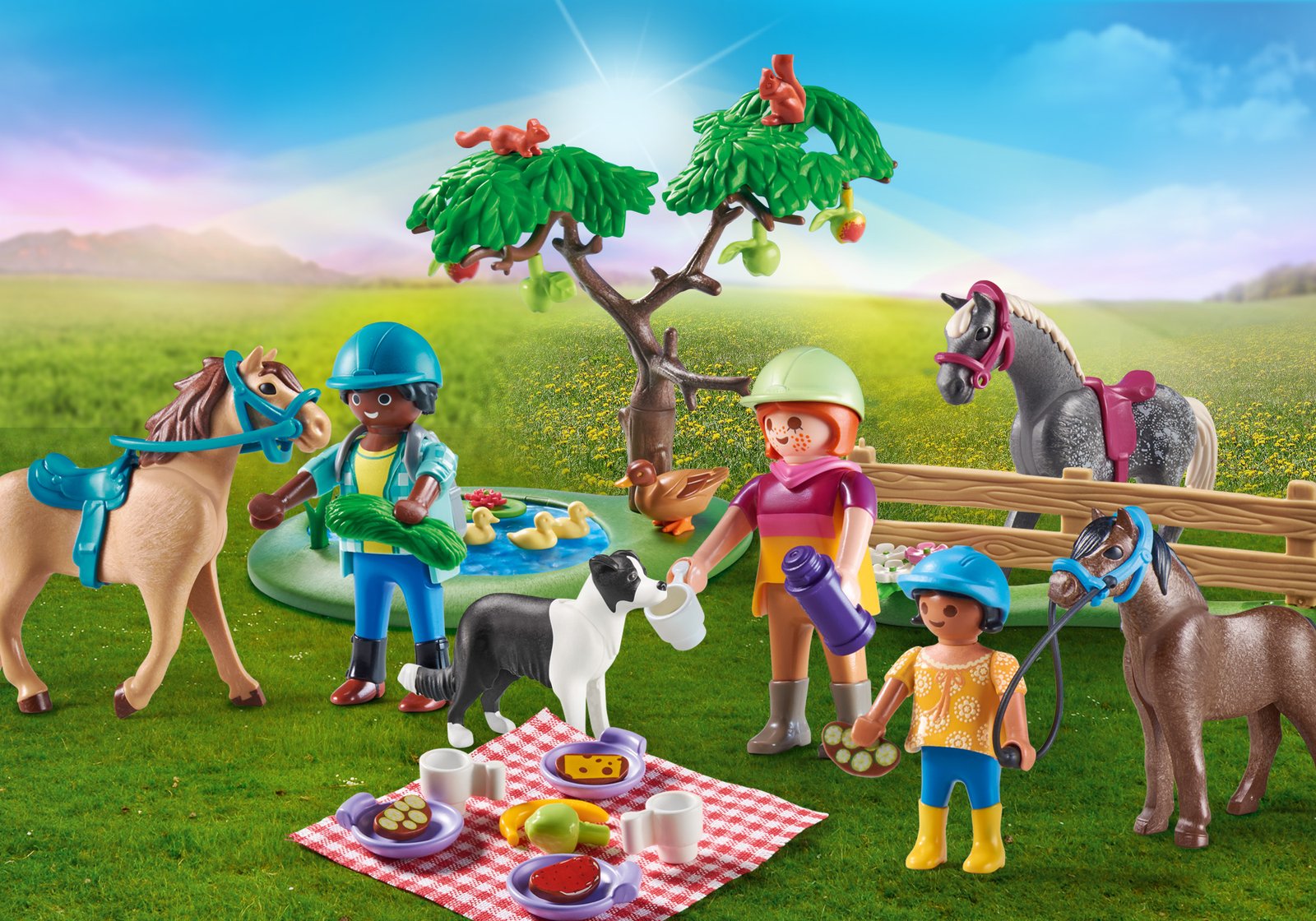 Playmobil 71239 Horse Farm Picnic Adventure with Horses ของเล่นบทบาทสมมติ ฟาร์มม้า ปิคนิคผจญภัยกับม้า