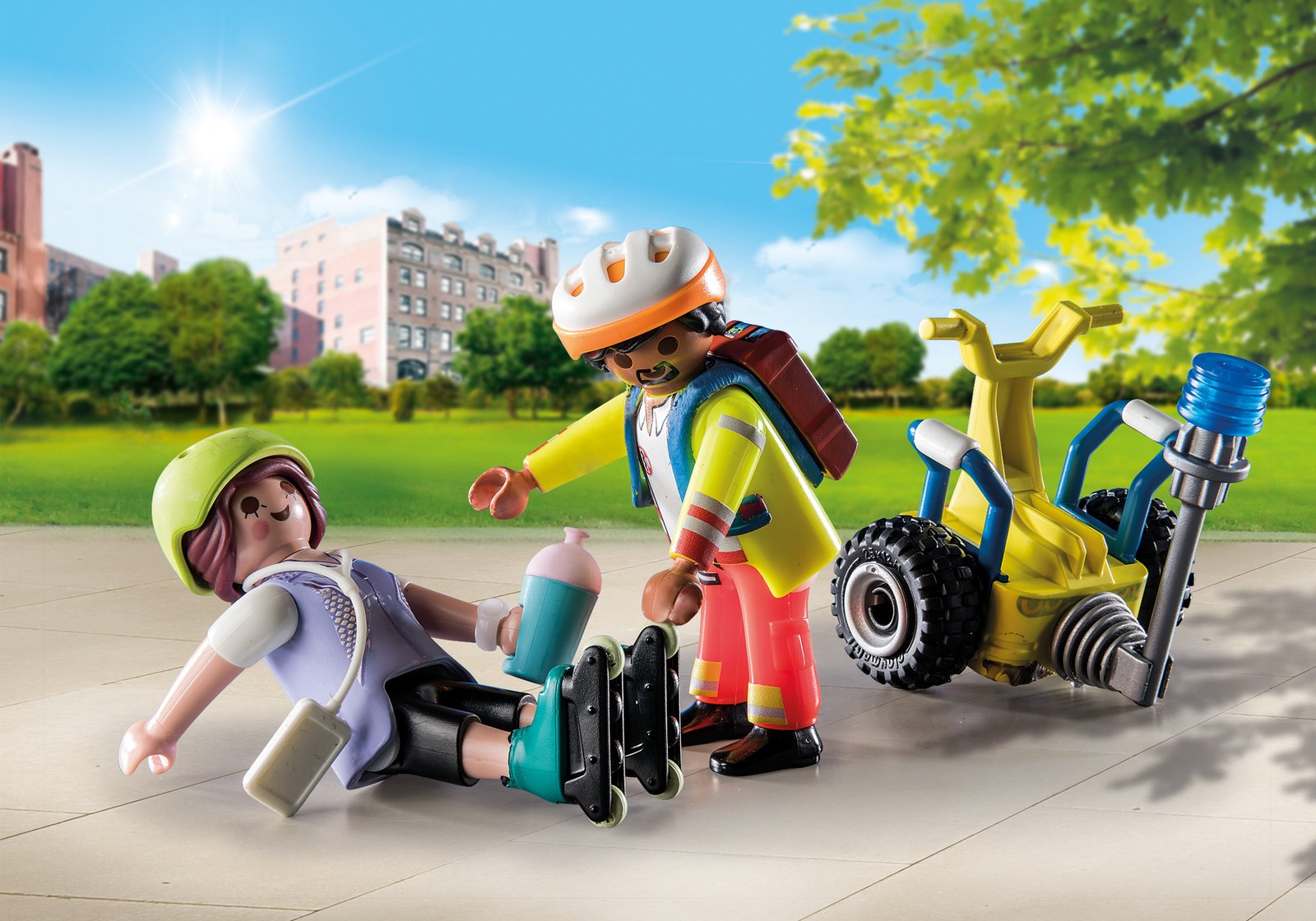 Playmobil 71257 Starter Pack Rescue with Balance Racer สตาร์ทเตอร์ กู้ภัยด้วยรถซิ่งบาลานซ์ - Image 4