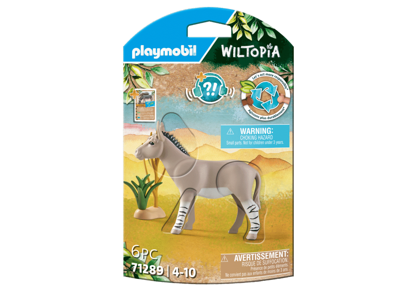 Alternative view of Playmobil 71289 Wiltopia -African Wild Donkey วิลโทเปีย ลาป่าแอฟริกัน