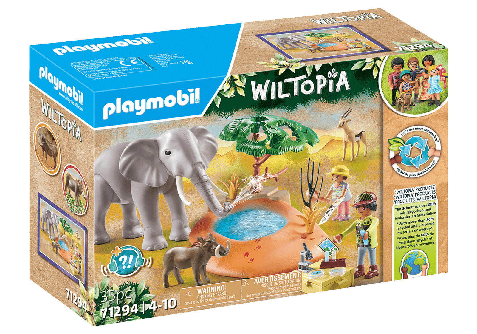 Playmobil 71294 Wiltopia - Elephant at the Waterhole วิลโทเปีย ช้างพร้อมแอ่งน้ำ - Image 2