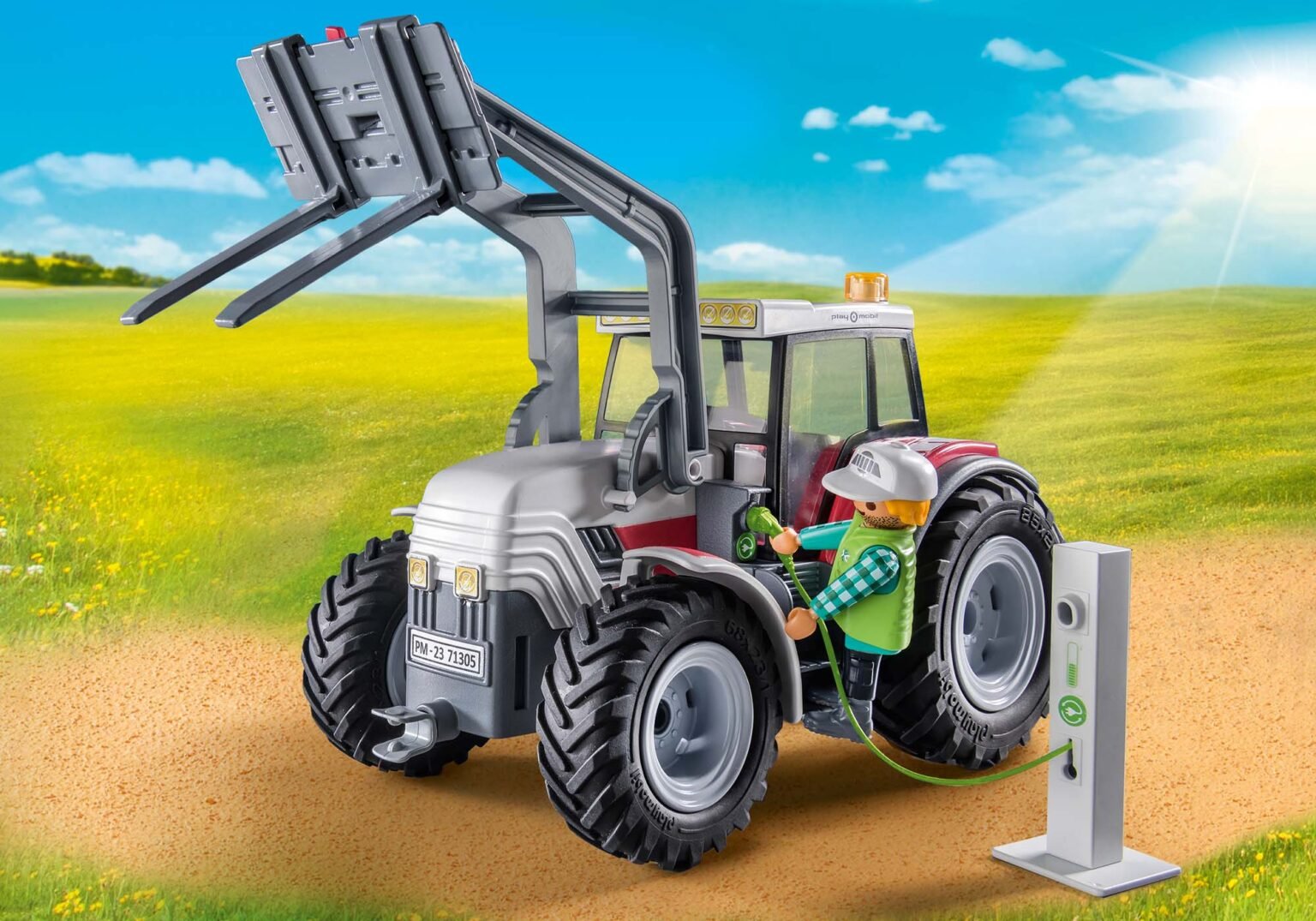 Playmobil 71305 Farm II Large Tractor with Accessories ฟาร์ม2 รถแทรกเตอร์ใหญ่พร้อมอุปกรณ์