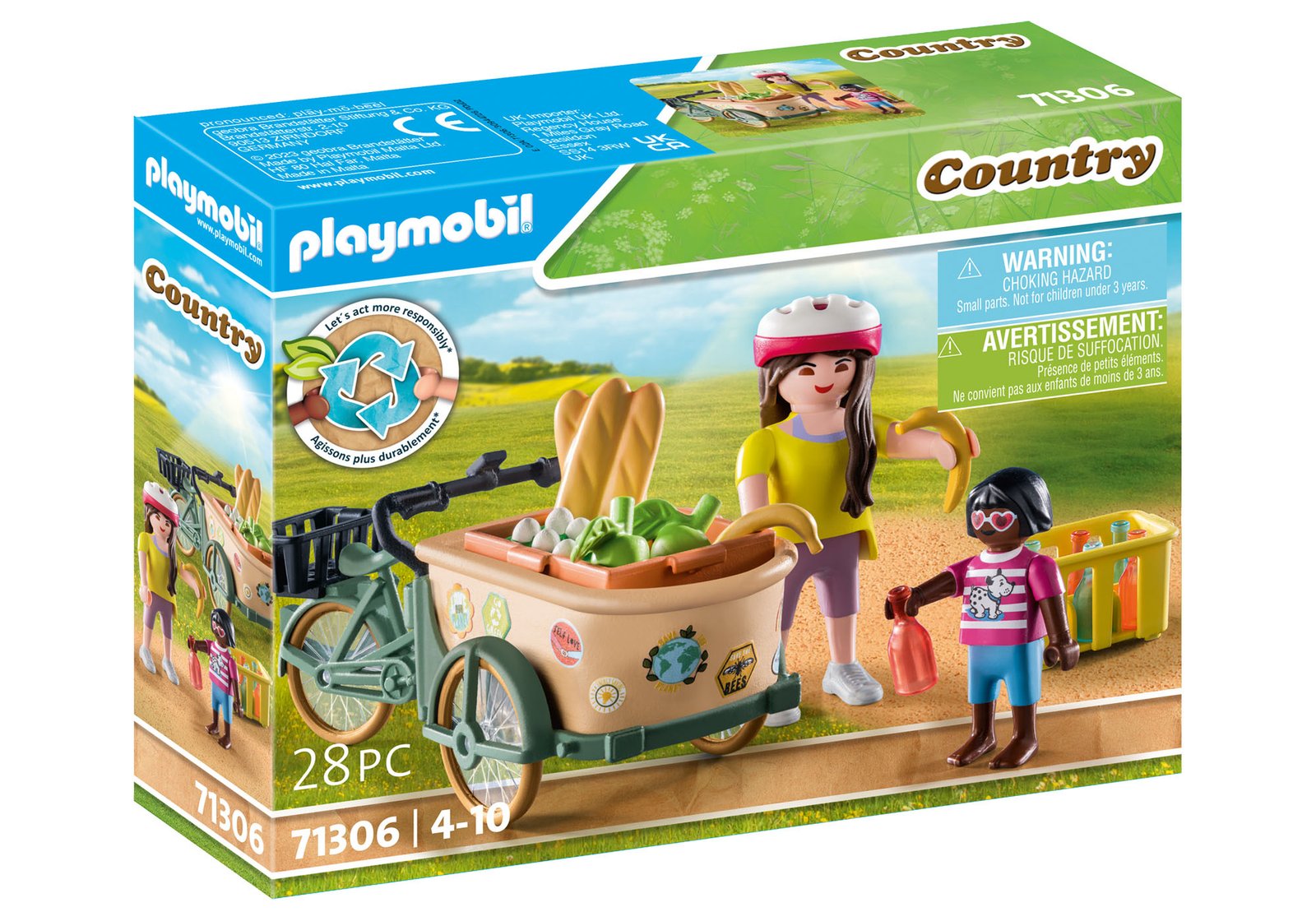 Playmobil 71306 Farm II Farmers Cargo Bike ฟาร์ม2 จักรยานบรรทุกสินค้า - Image 2