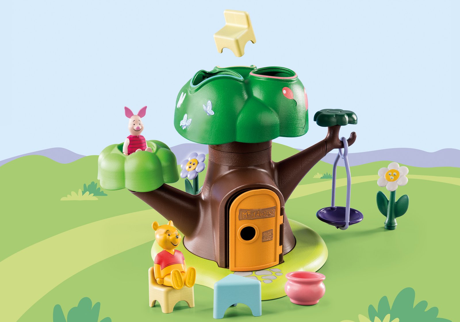 Playmobil 71316 1.2.3 & Disney: Winnie's & Piglet's Tree House 123 ดิสนีย์ บ้านต้นไม้ของ วินนี่ & พิกเล็ต