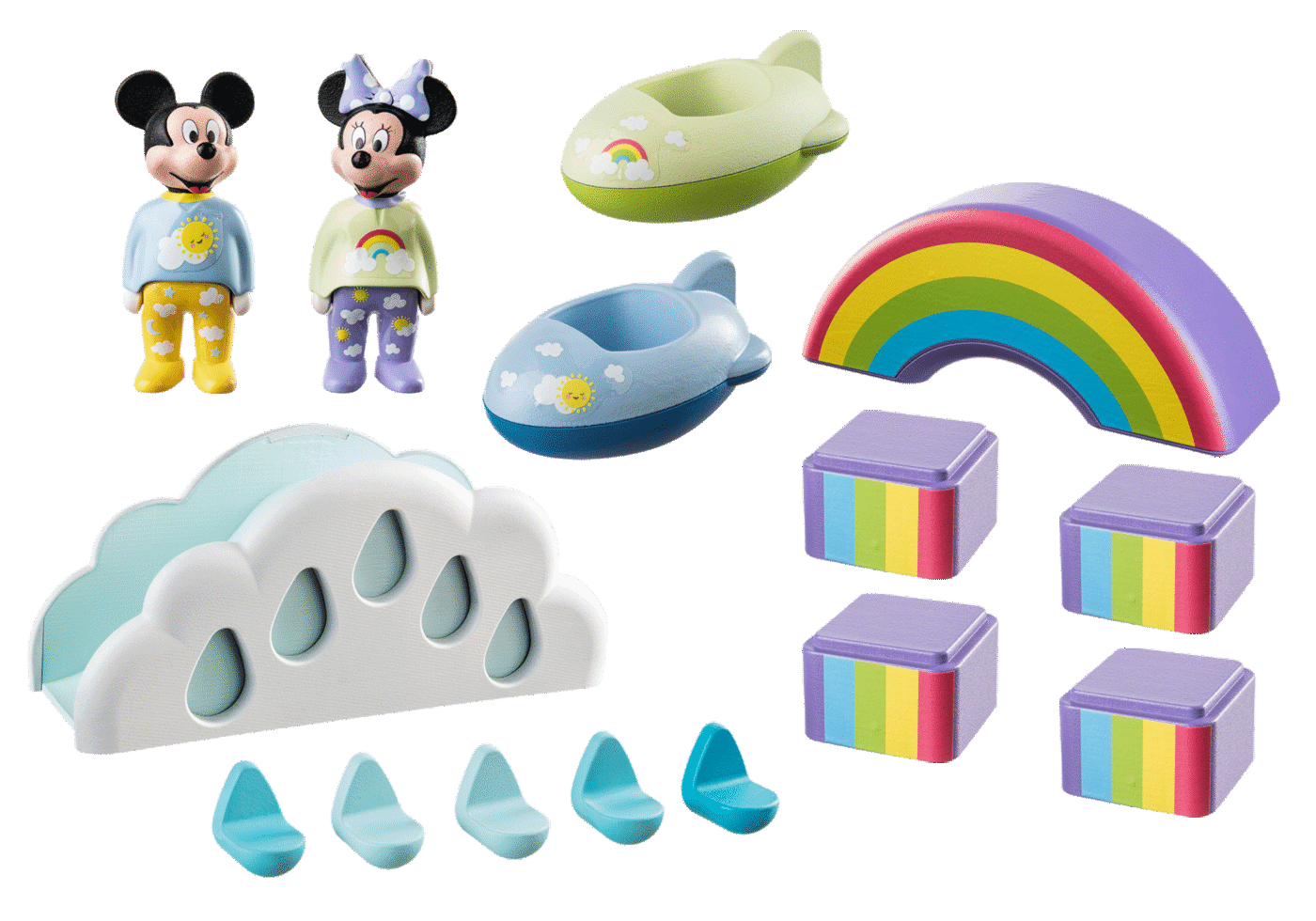 Playmobil 71319 1.2.3 & Disney: Mickey's & Minnie's Cloud Home 123 ดิสนีย์ บ้านก้อนเมฆของมิกกี้และมินนี่ - Image 3