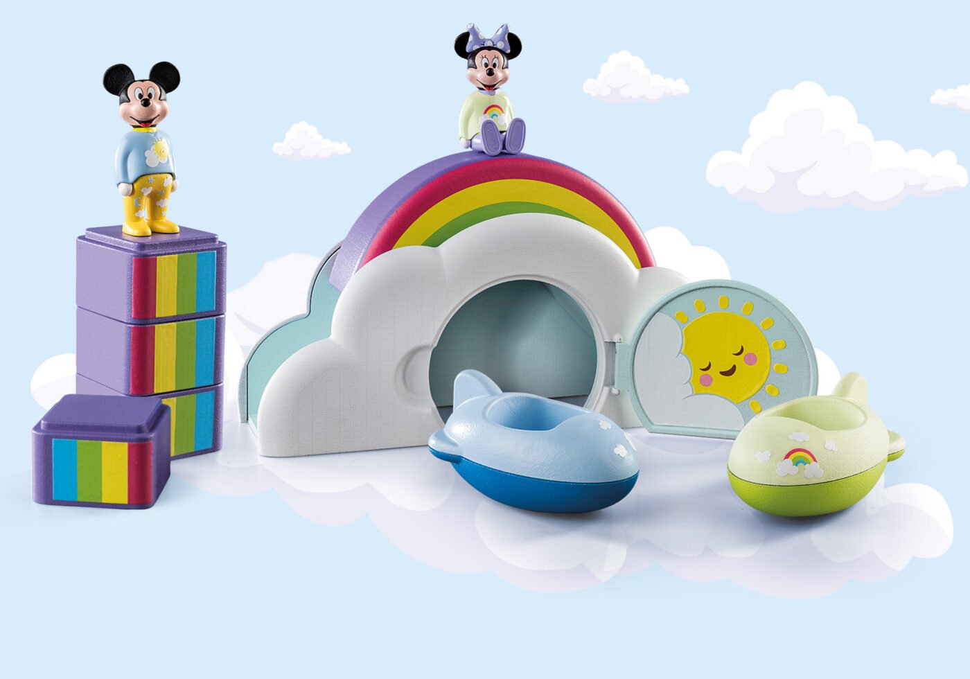 Playmobil 71319 1.2.3 & Disney: Mickey's & Minnie's Cloud Home 123 ดิสนีย์ บ้านก้อนเมฆของมิกกี้และมินนี่ - Image 4