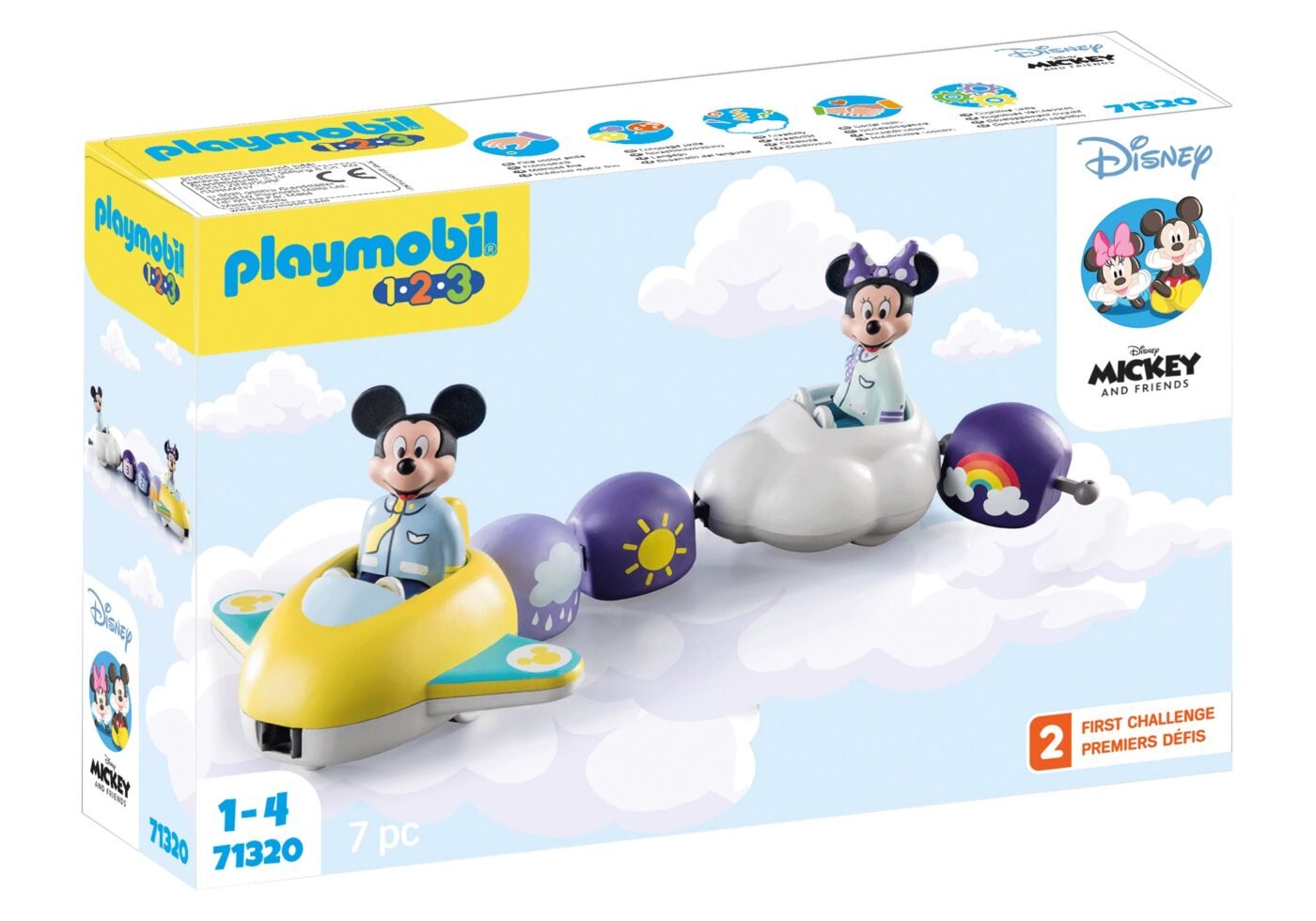 Alternative view of Playmobil 71320 1.2.3 & Disney: Mickey's & Minnie's Cloud Ride 123 ดิสนีย์ เที่ยวบินก้อนเมฆของมิกกี้และมินนี่