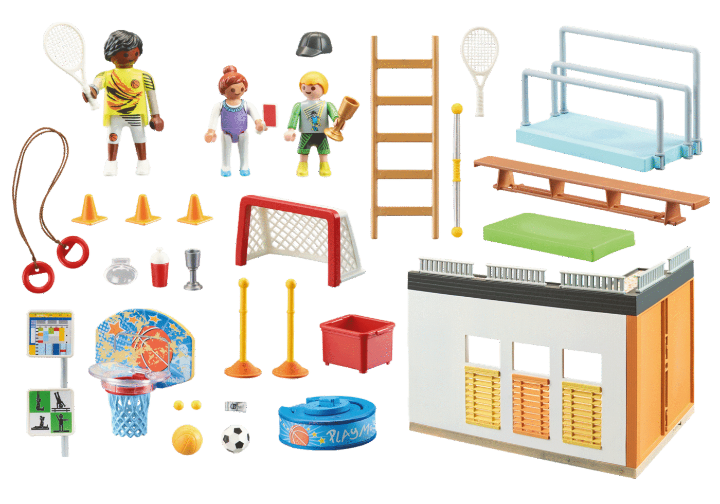Playmobil 71328 School Gym Extension โรงเรียน ส่วนต่อขยายยิม - Image 3