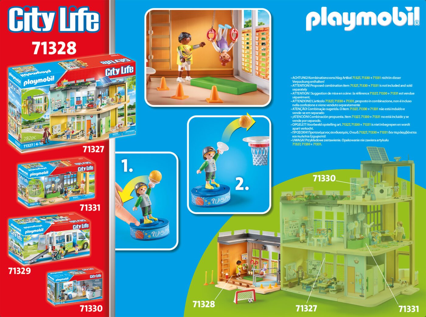 Playmobil 71328 School Gym Extension โรงเรียน ส่วนต่อขยายยิม - Image 4