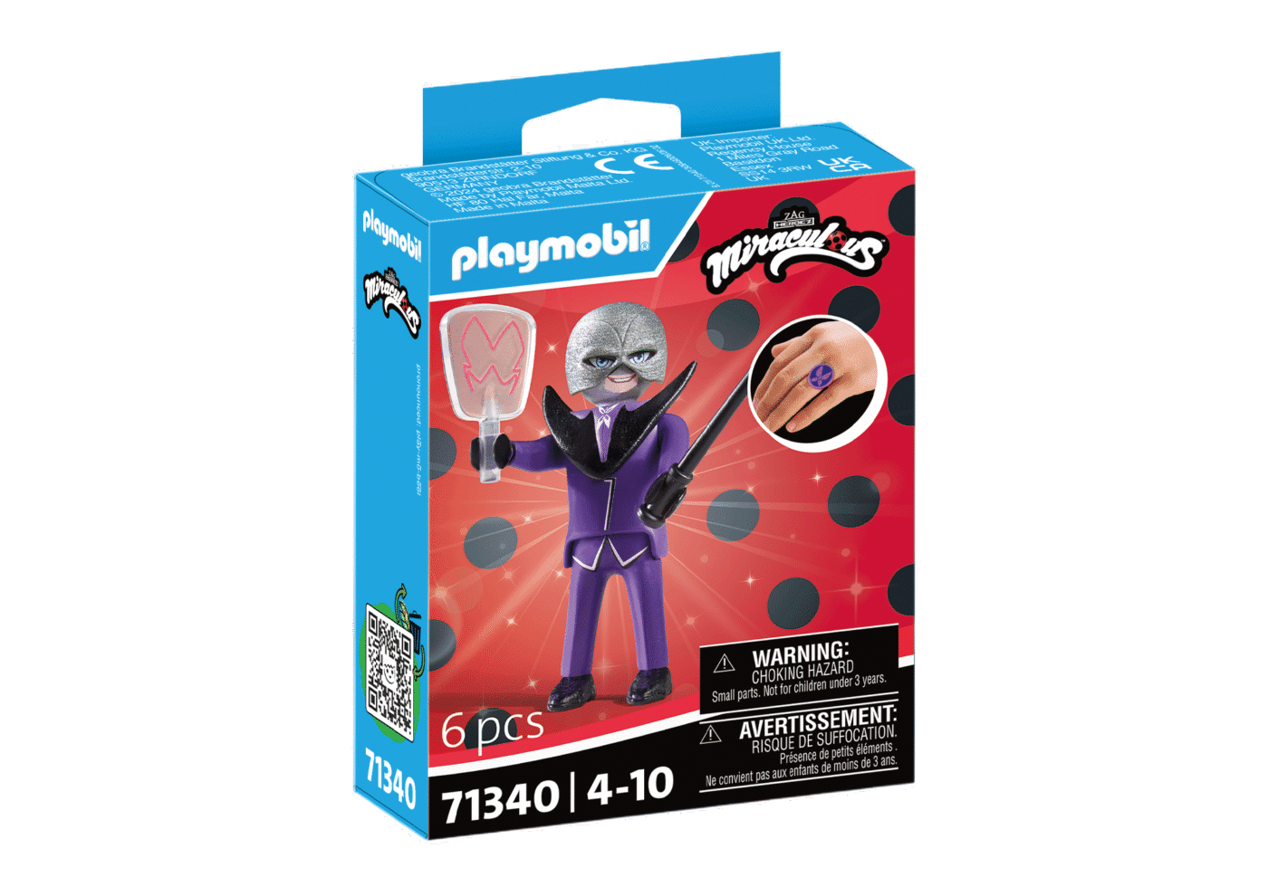 Alternative view of Playmobil 71340 Miraculous: Hawk Moth มิราคูลัส ฮอคมอท